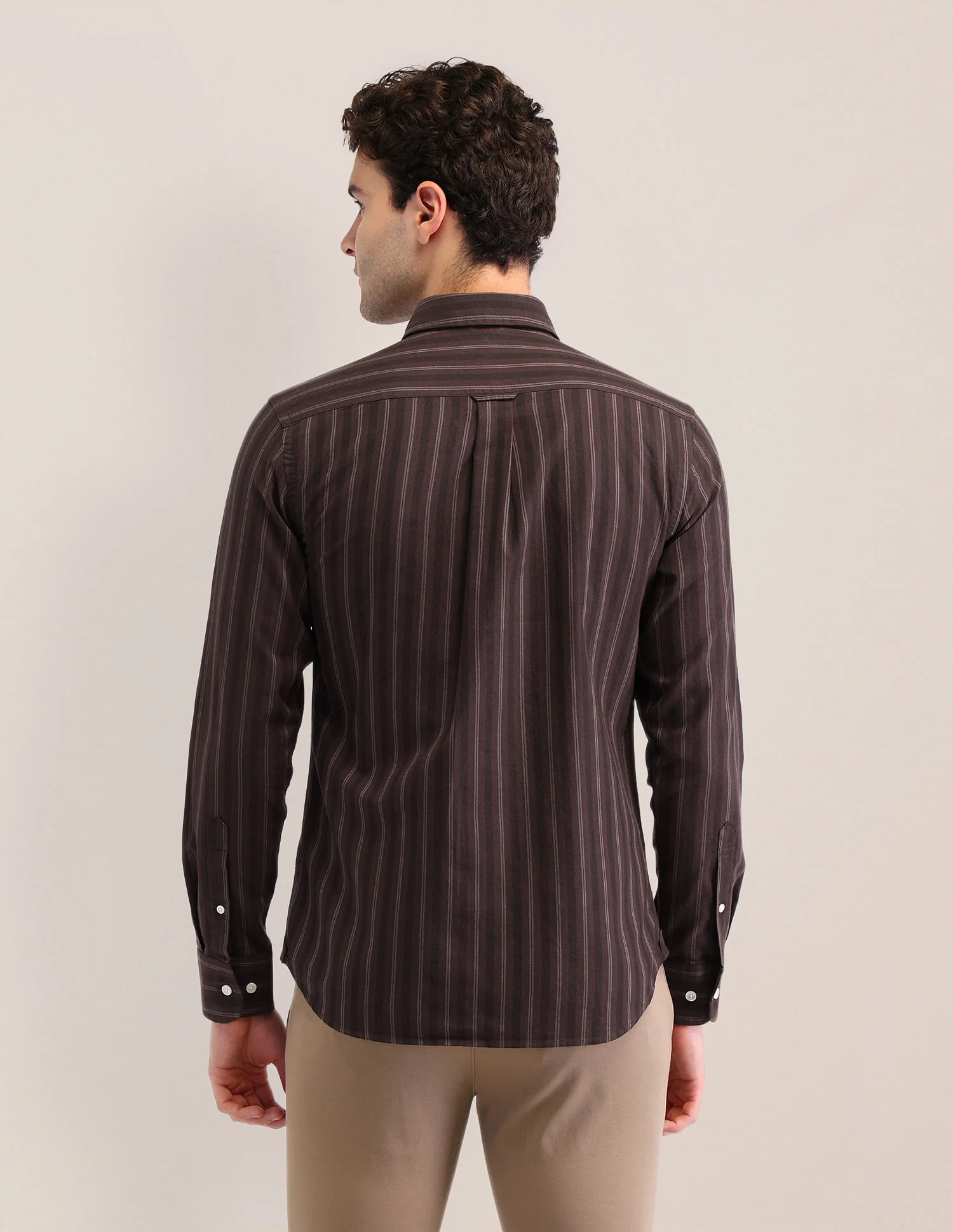 Tailored Fit Oxford Striped Shirt - Image 5
