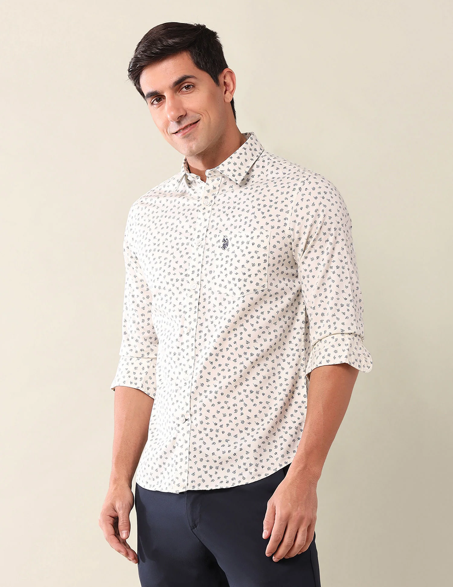 Tailored Fit Printed Shirt - Image 4