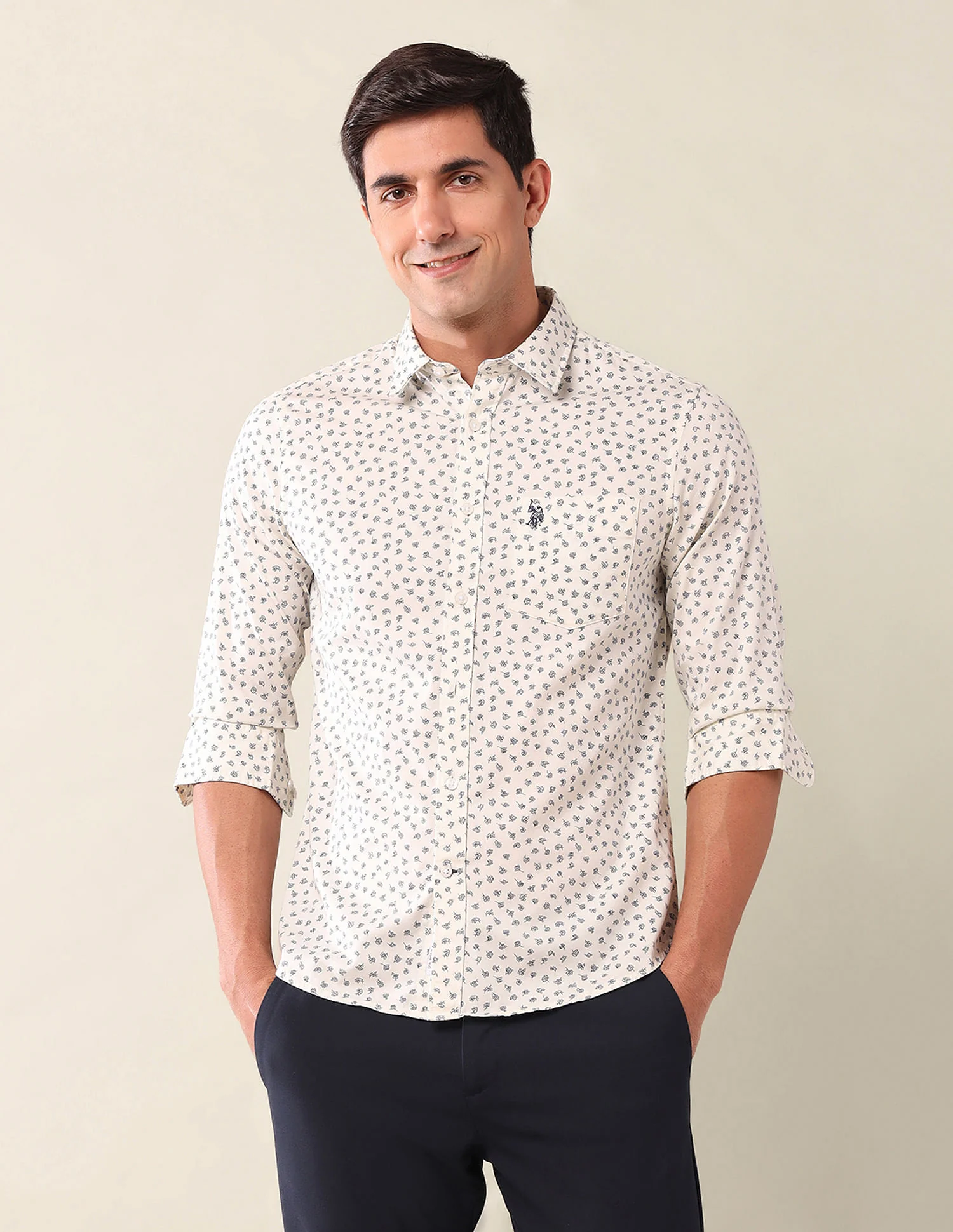 Tailored Fit Printed Shirt - Image 6
