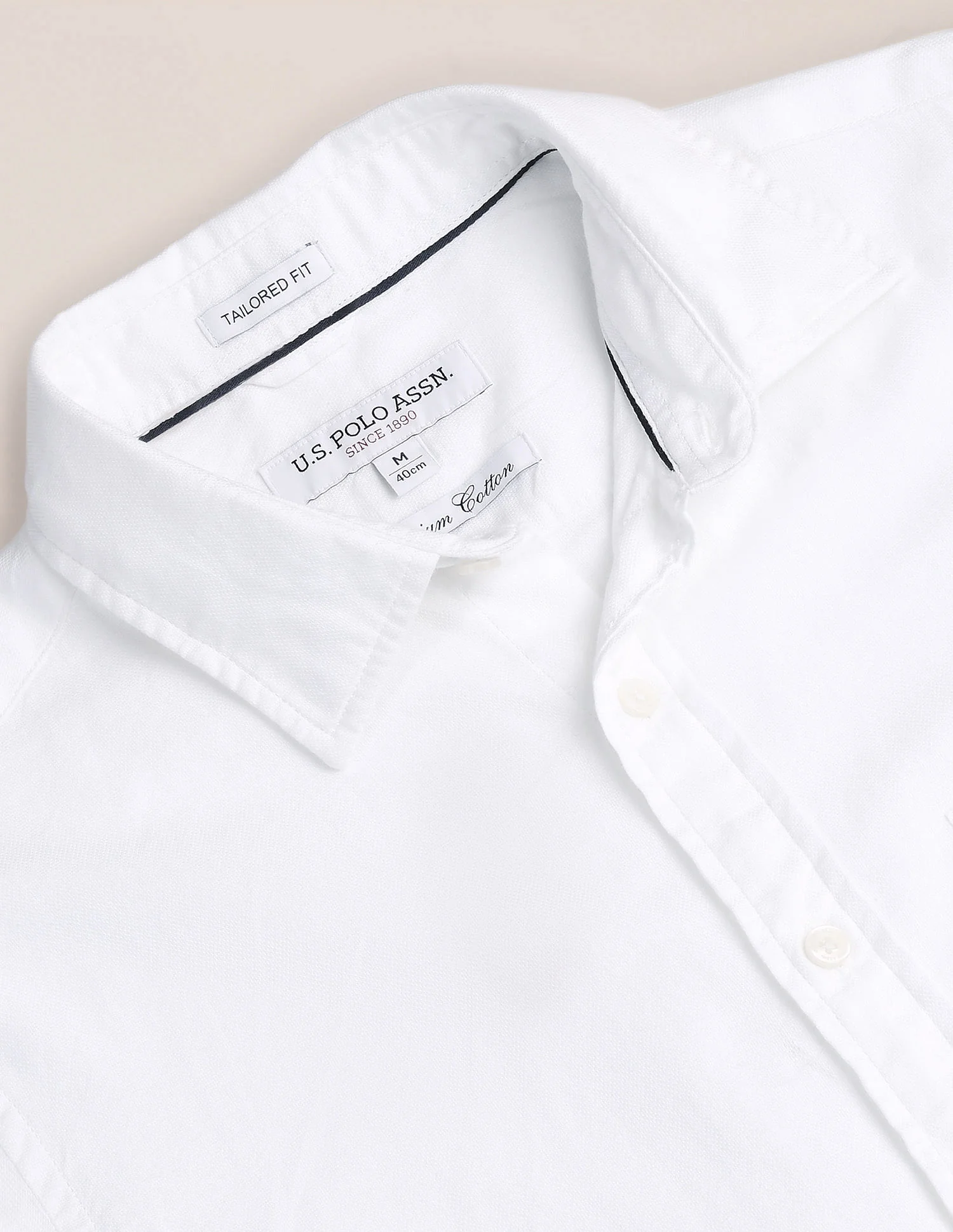 Tailored Fit Pure Cotton Shirt - Image 2