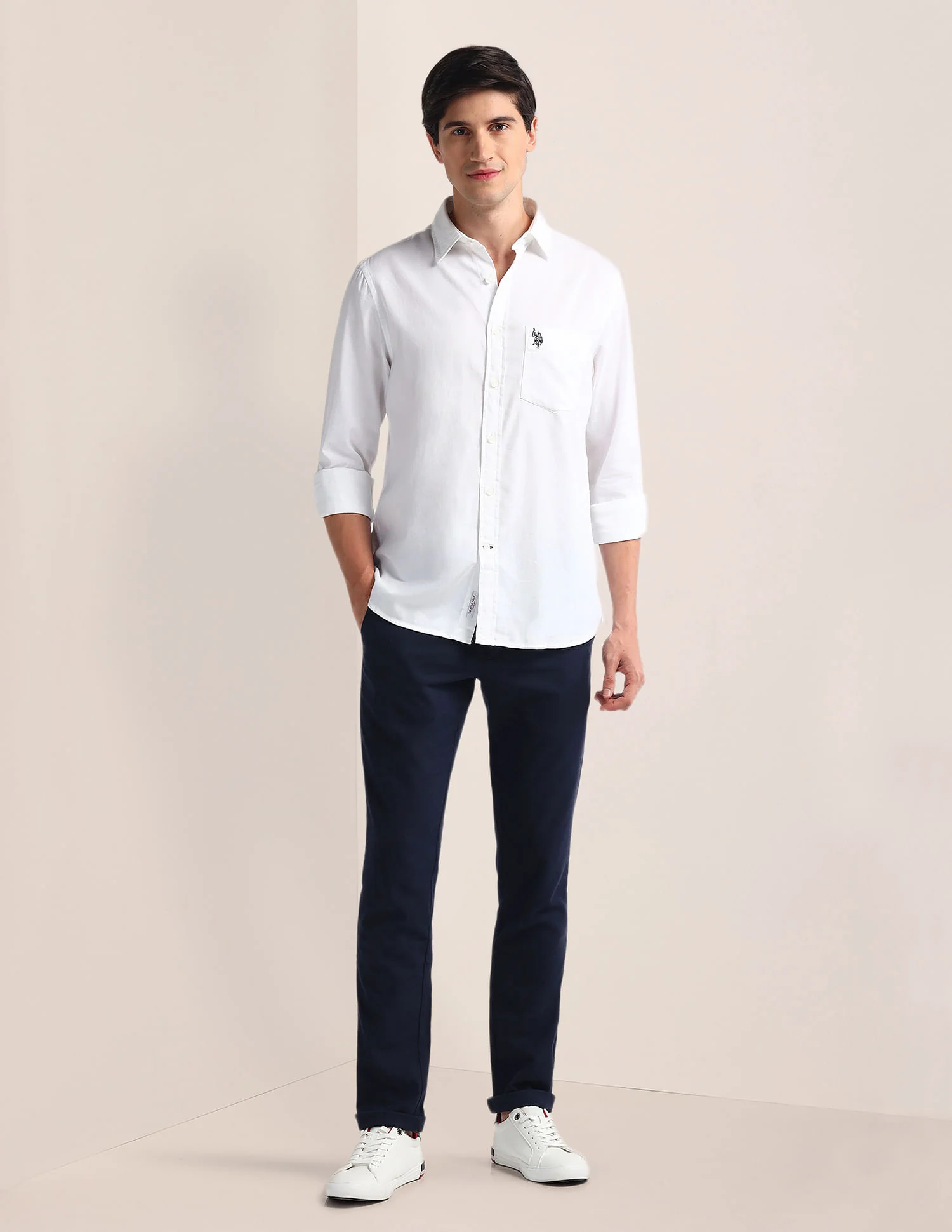 Tailored Fit Pure Cotton Shirt - Image 3