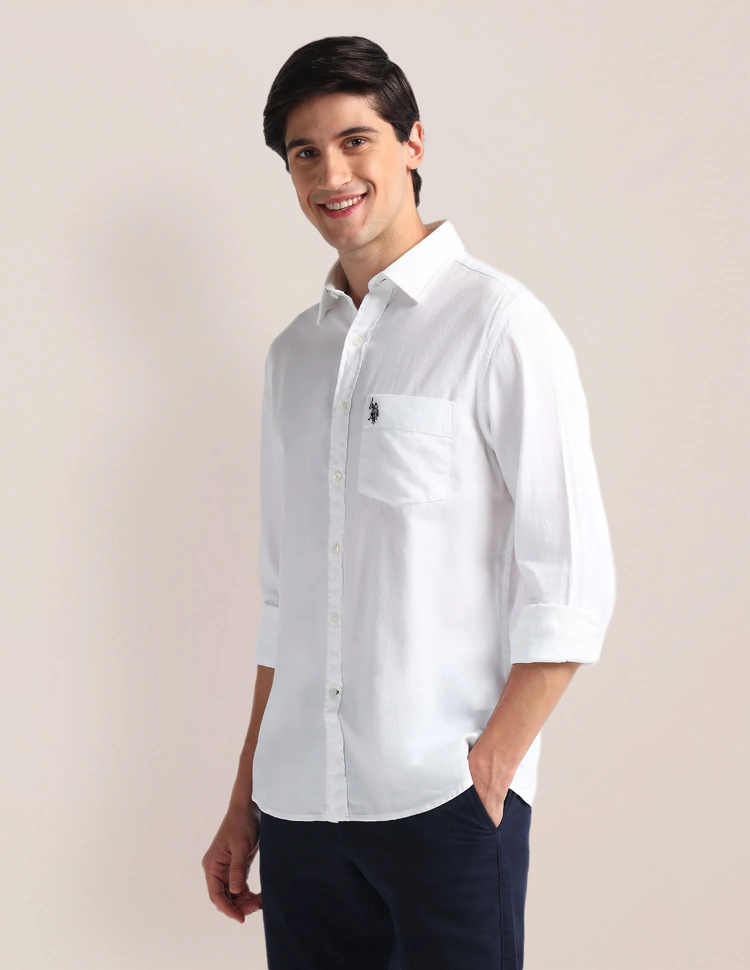 Tailored Fit Pure Cotton Shirt - Image 4