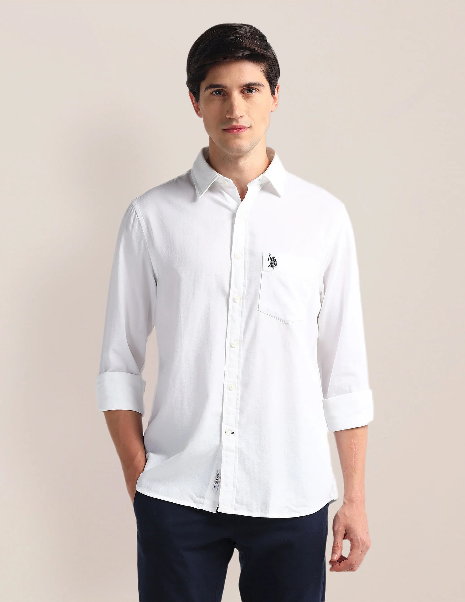 Tailored Fit Pure Cotton Shirt - Image 6