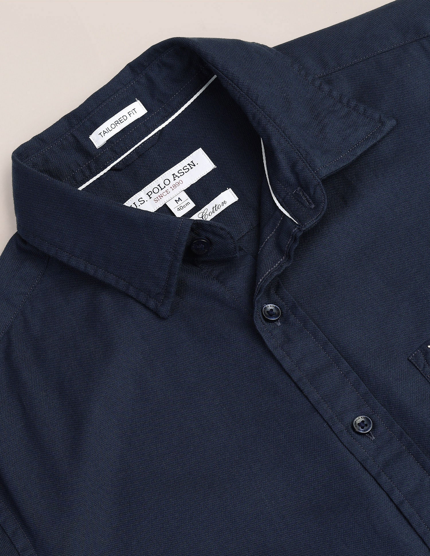 Tailored Fit Pure Cotton Shirt - Image 2