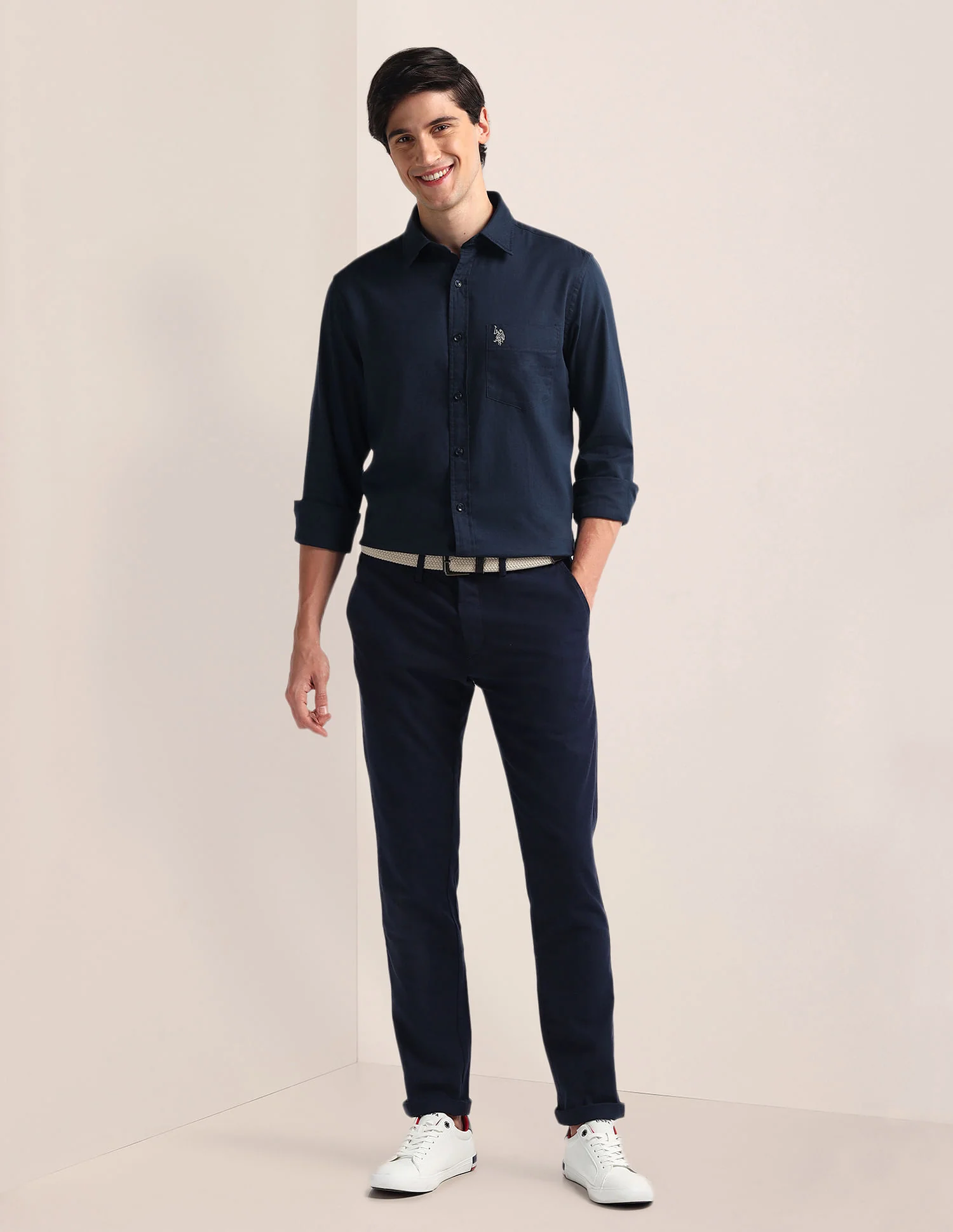 Tailored Fit Pure Cotton Shirt - Image 3