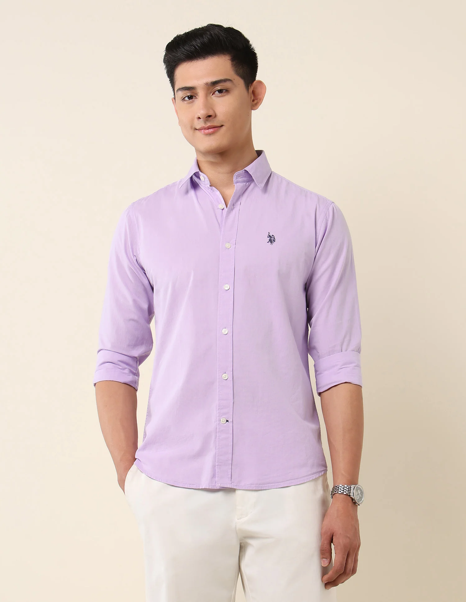 Tailored Fit Pure Cotton Shirt