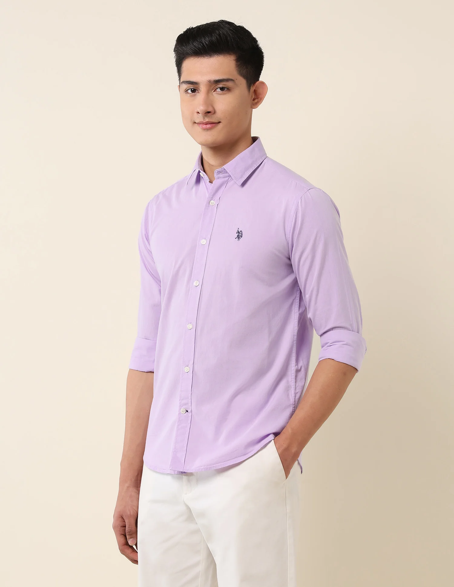 Tailored Fit Pure Cotton Shirt - Image 4