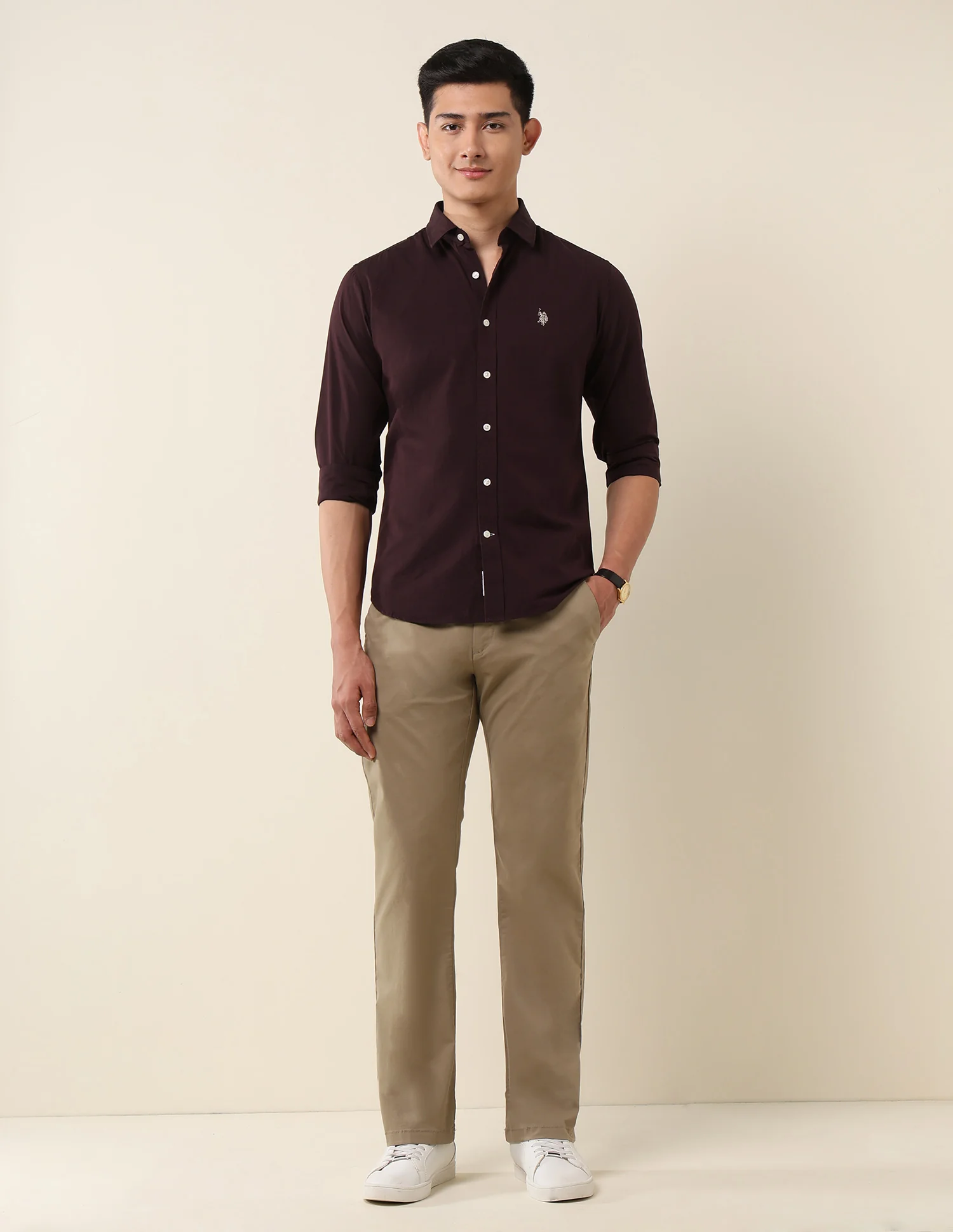 Tailored Fit Pure Cotton Shirt - Image 3