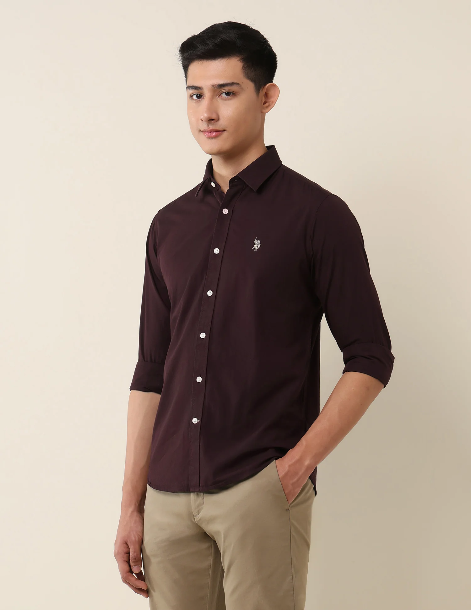 Tailored Fit Pure Cotton Shirt - Image 4