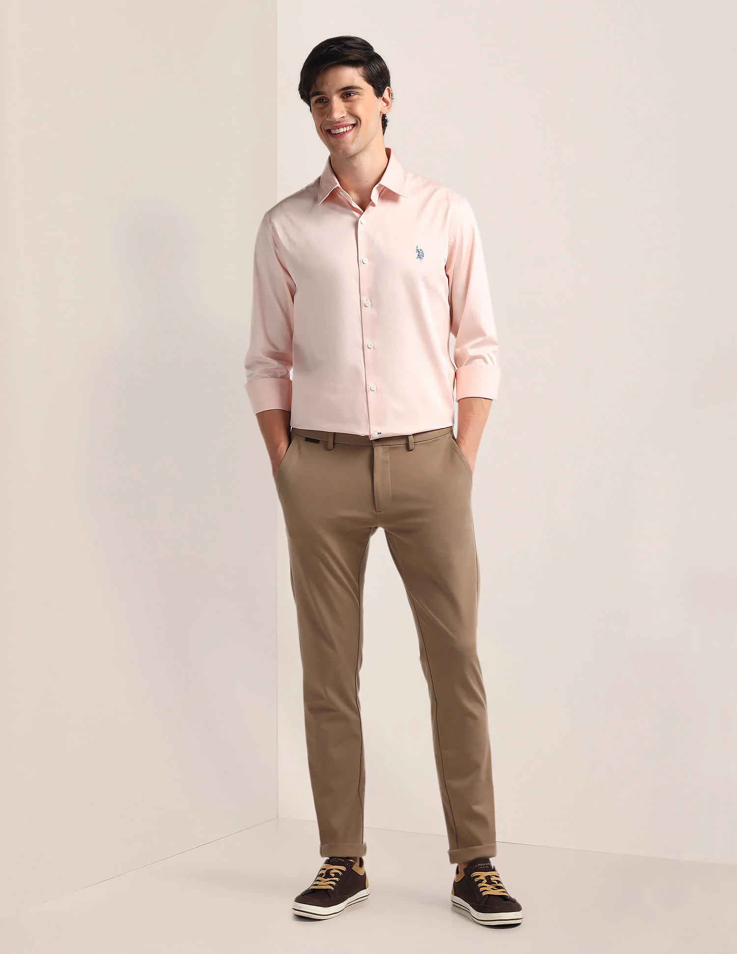 Tailored Fit Pure Cotton Shirt - Image 3