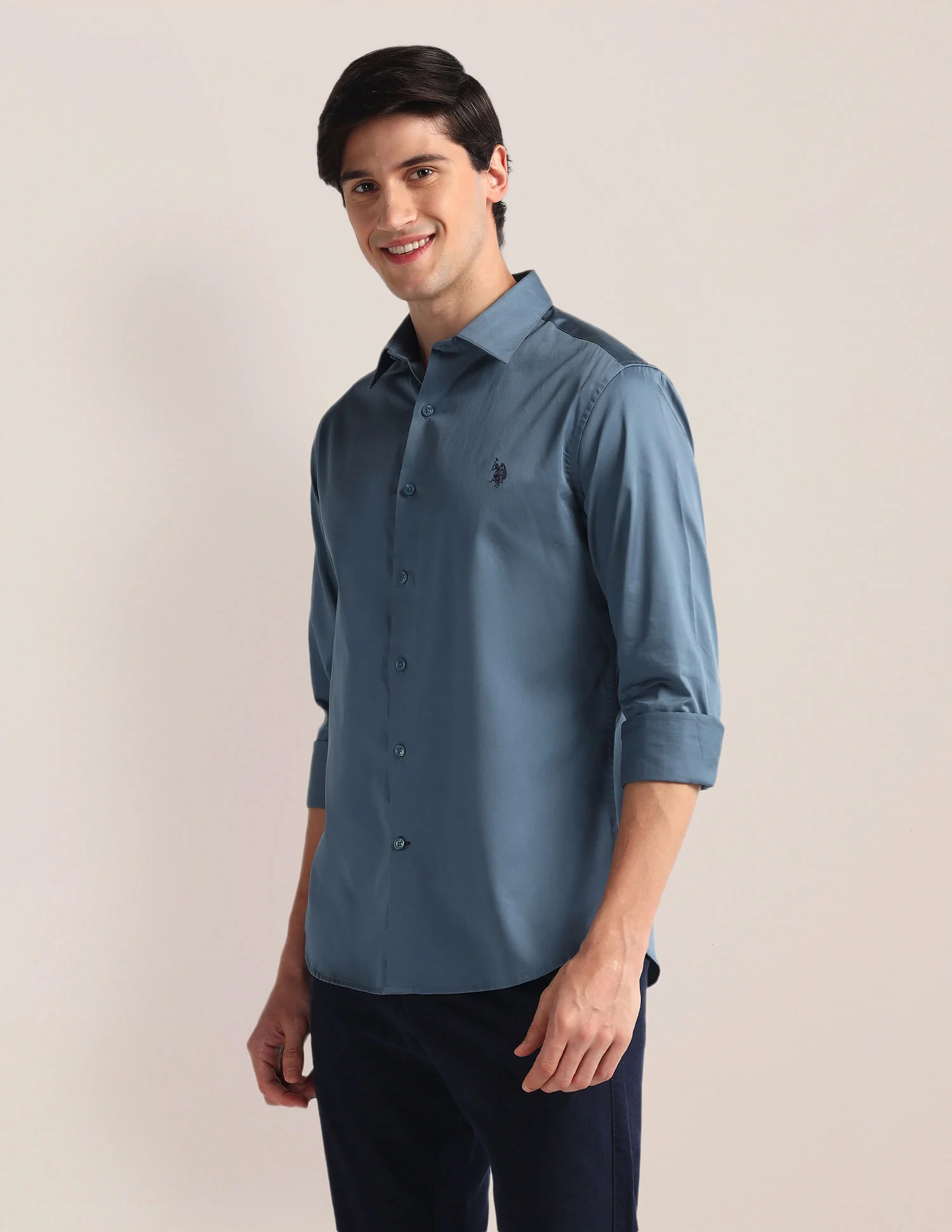 Tailored Fit Pure Cotton Shirt - Image 4