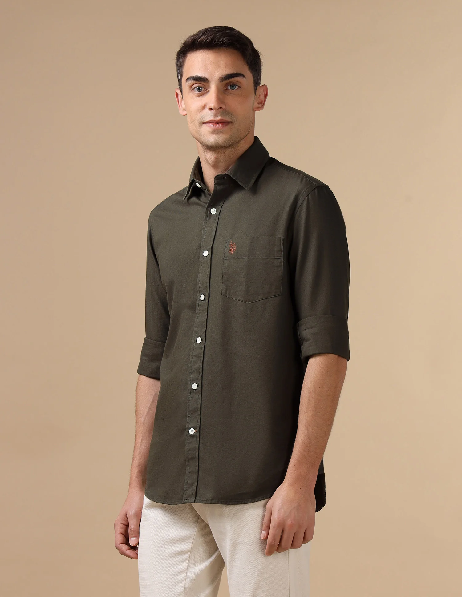 Tailored Fit Pure Cotton Shirt - Image 4