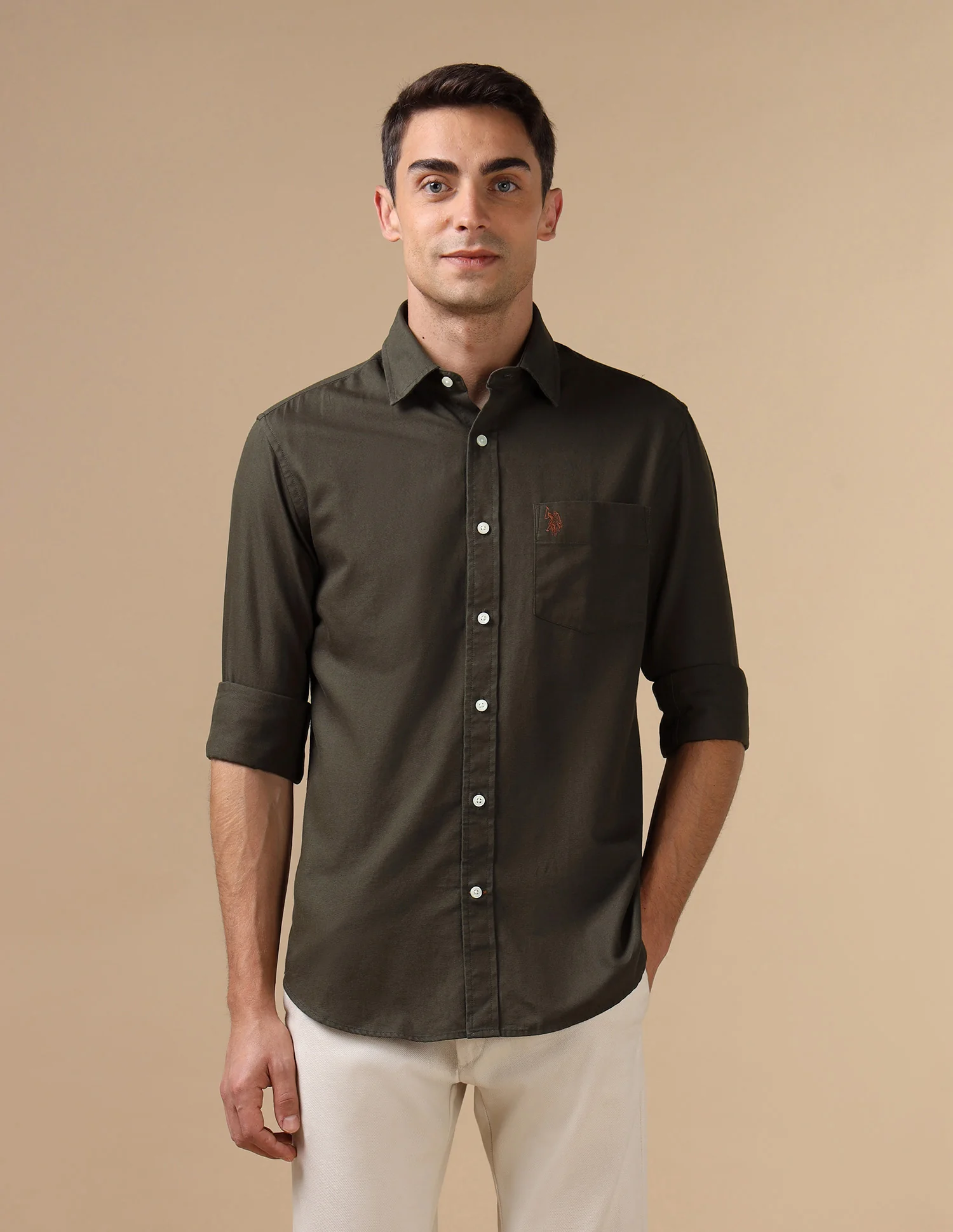 Tailored Fit Pure Cotton Shirt - Image 6