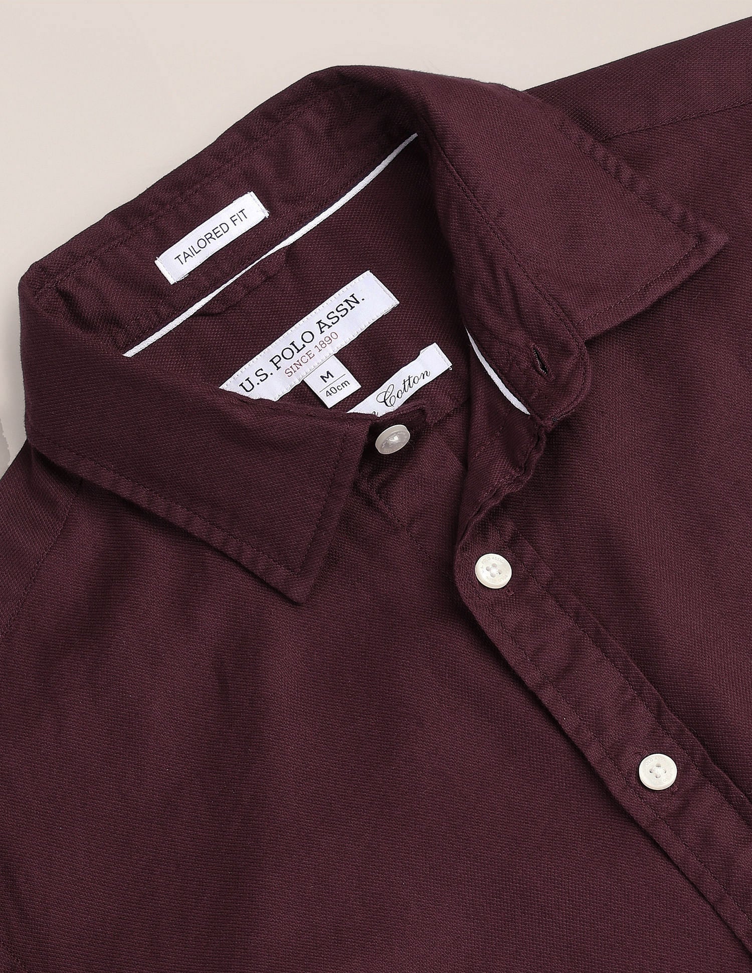 Tailored Fit Pure Cotton Shirt - Image 2