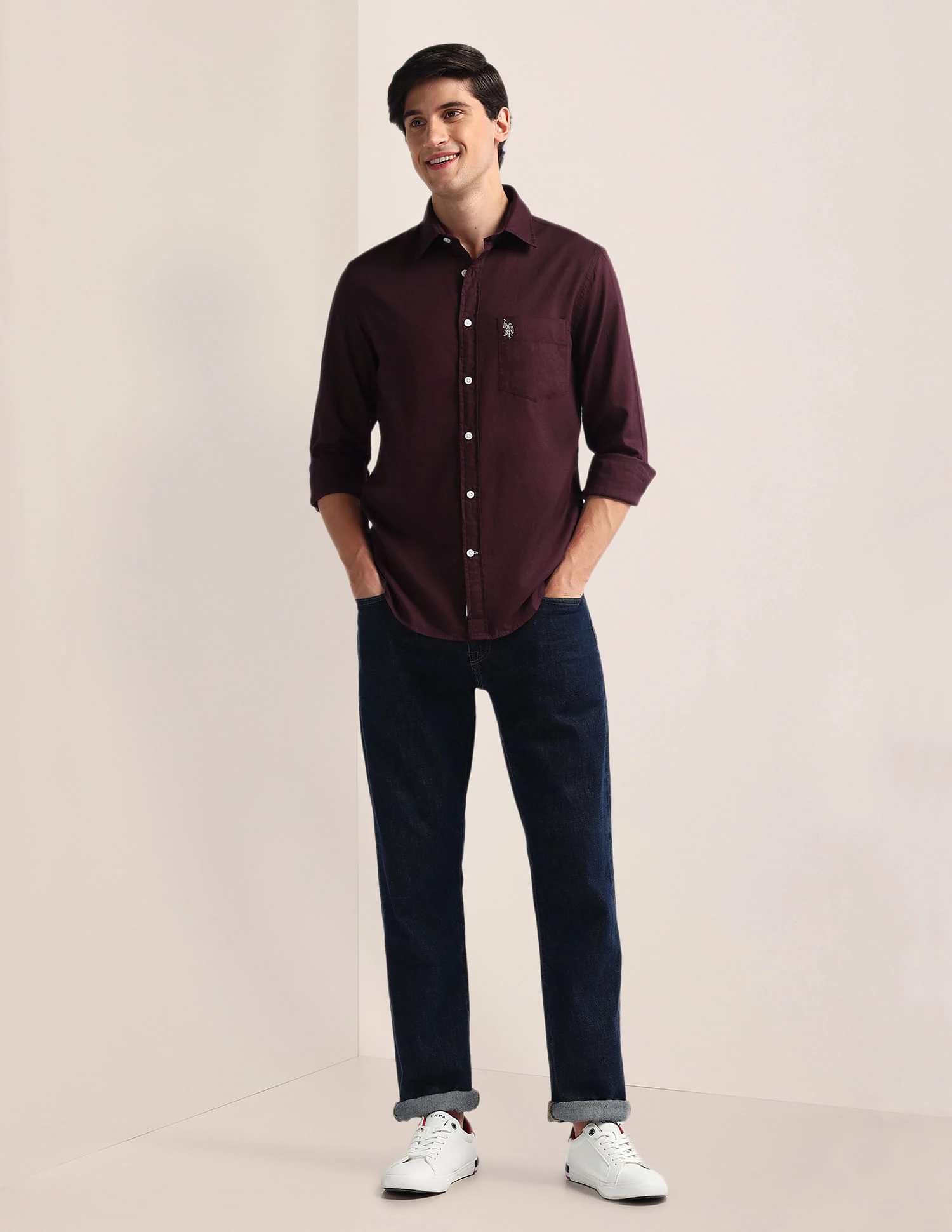 Tailored Fit Pure Cotton Shirt - Image 3