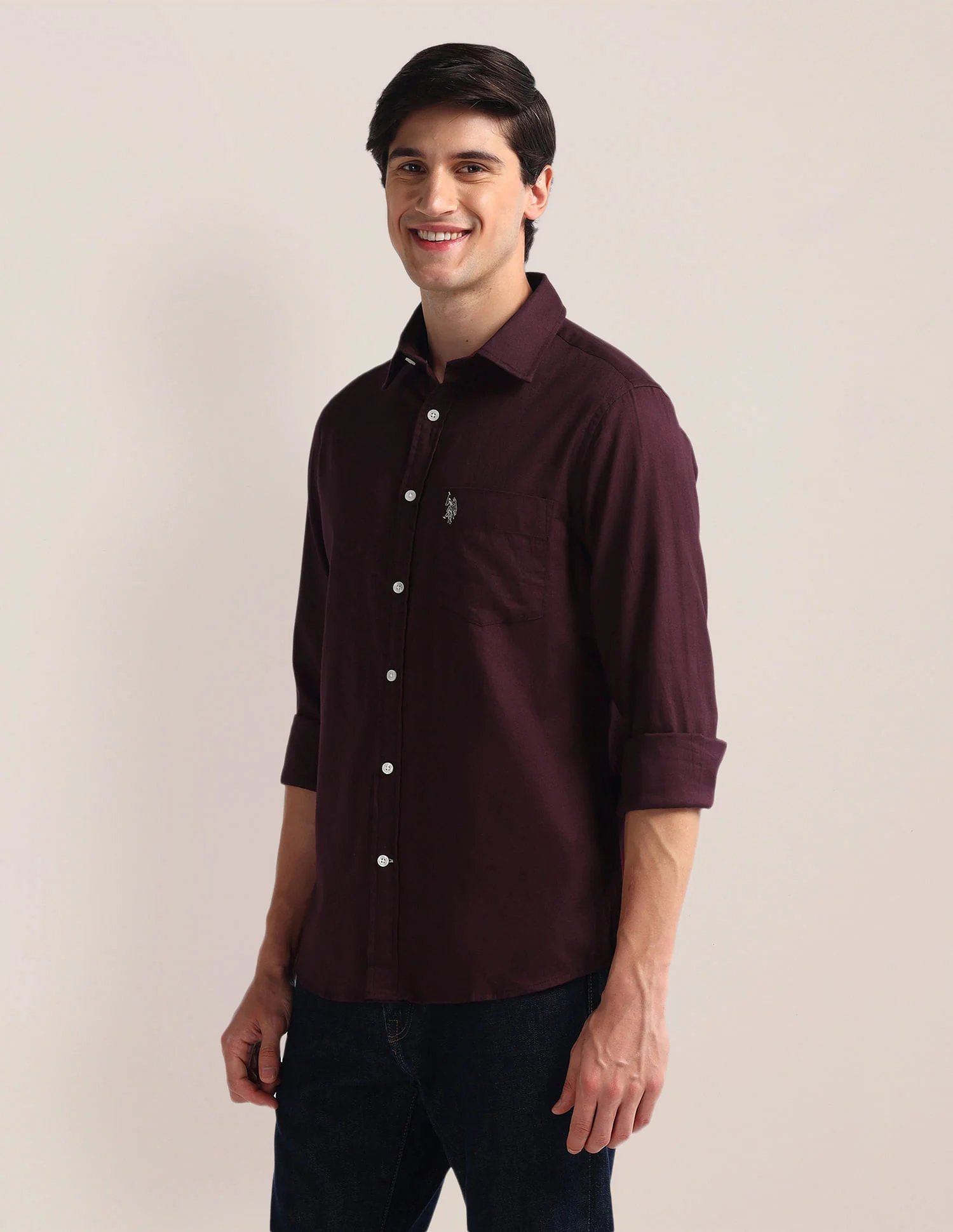 Tailored Fit Pure Cotton Shirt - Image 4
