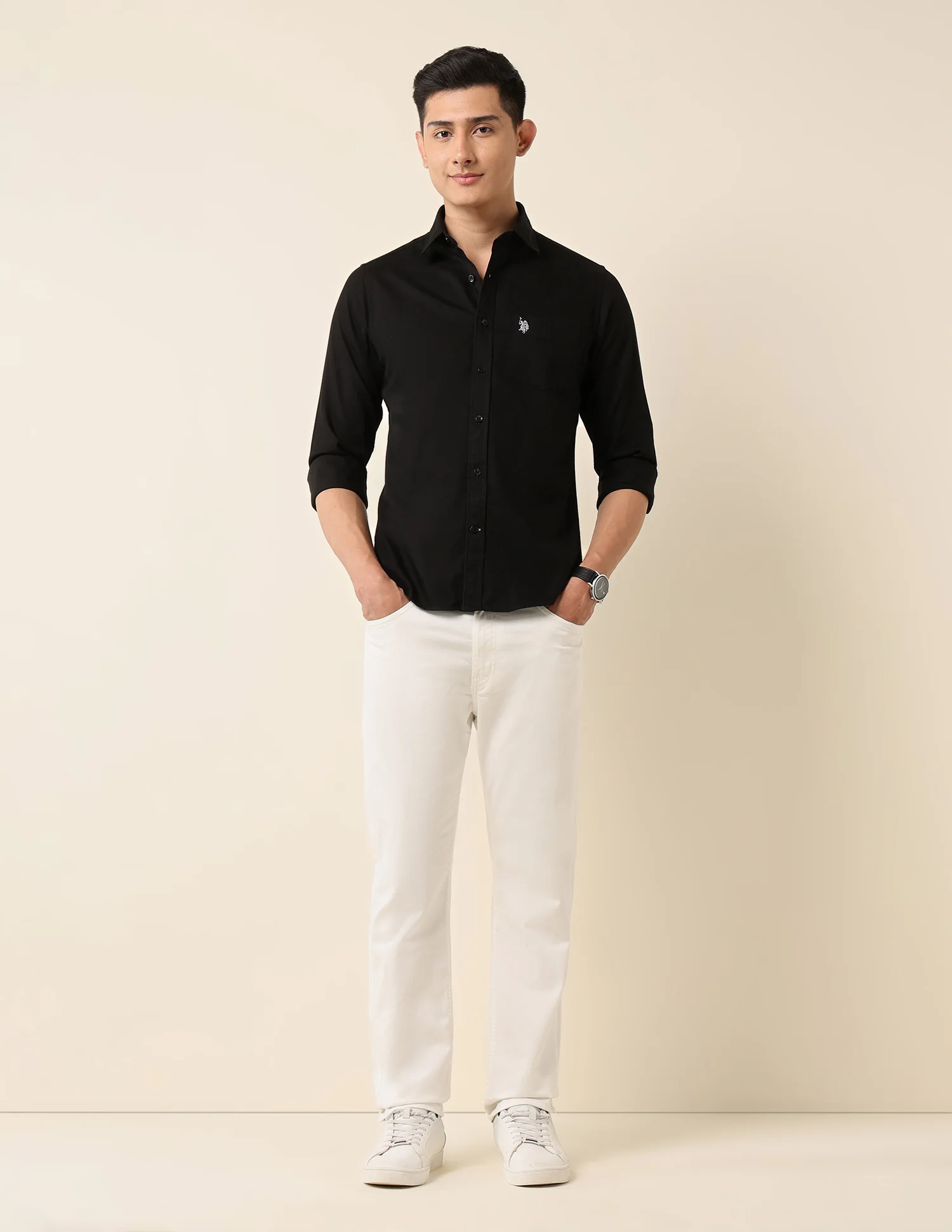 Tailored Fit Pure Cotton Shirt - Image 3