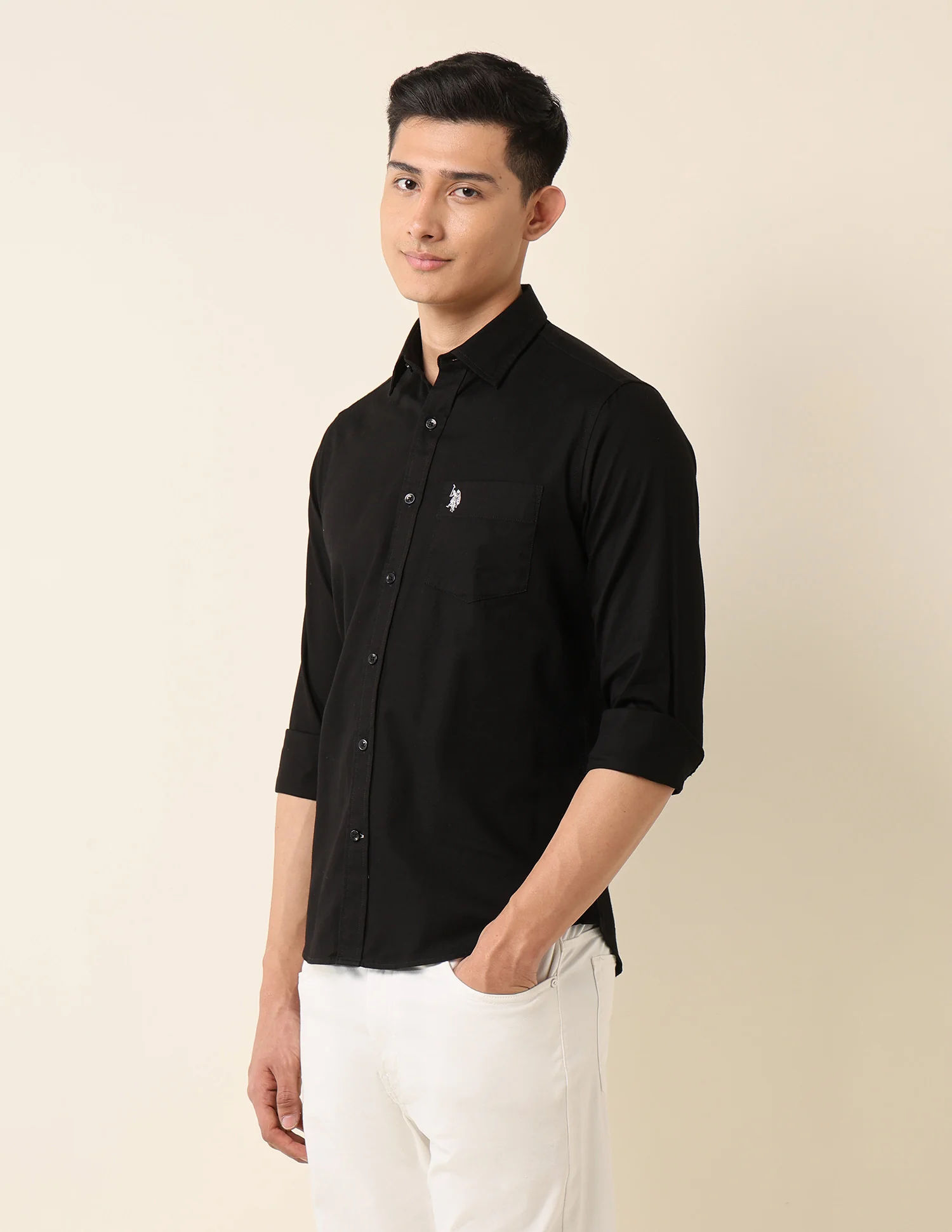 Tailored Fit Pure Cotton Shirt - Image 4