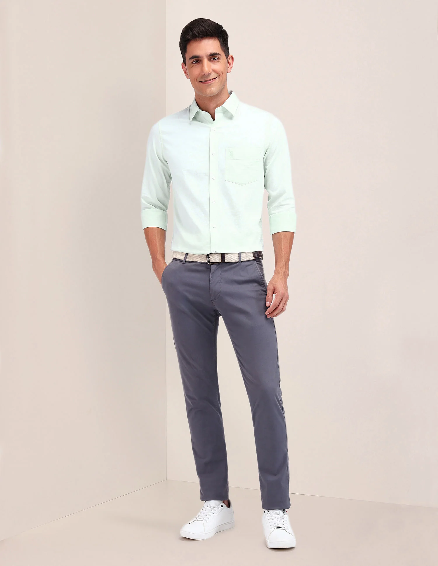 Tailored Fit Pure Cotton Shirt - Image 3