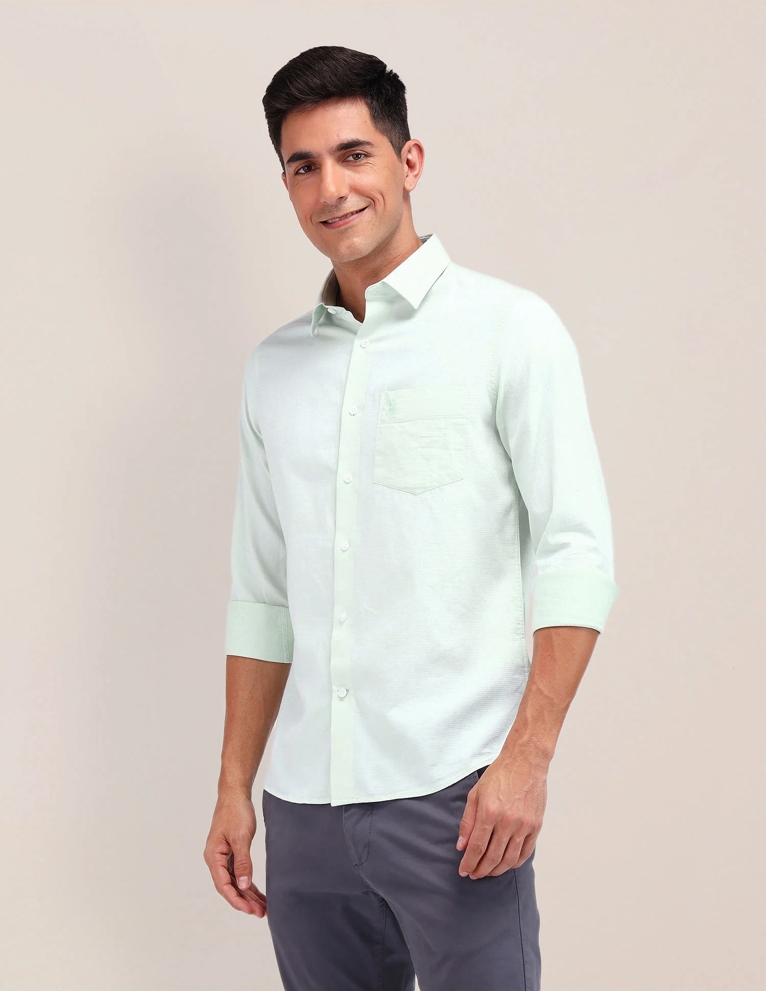 Tailored Fit Pure Cotton Shirt - Image 4