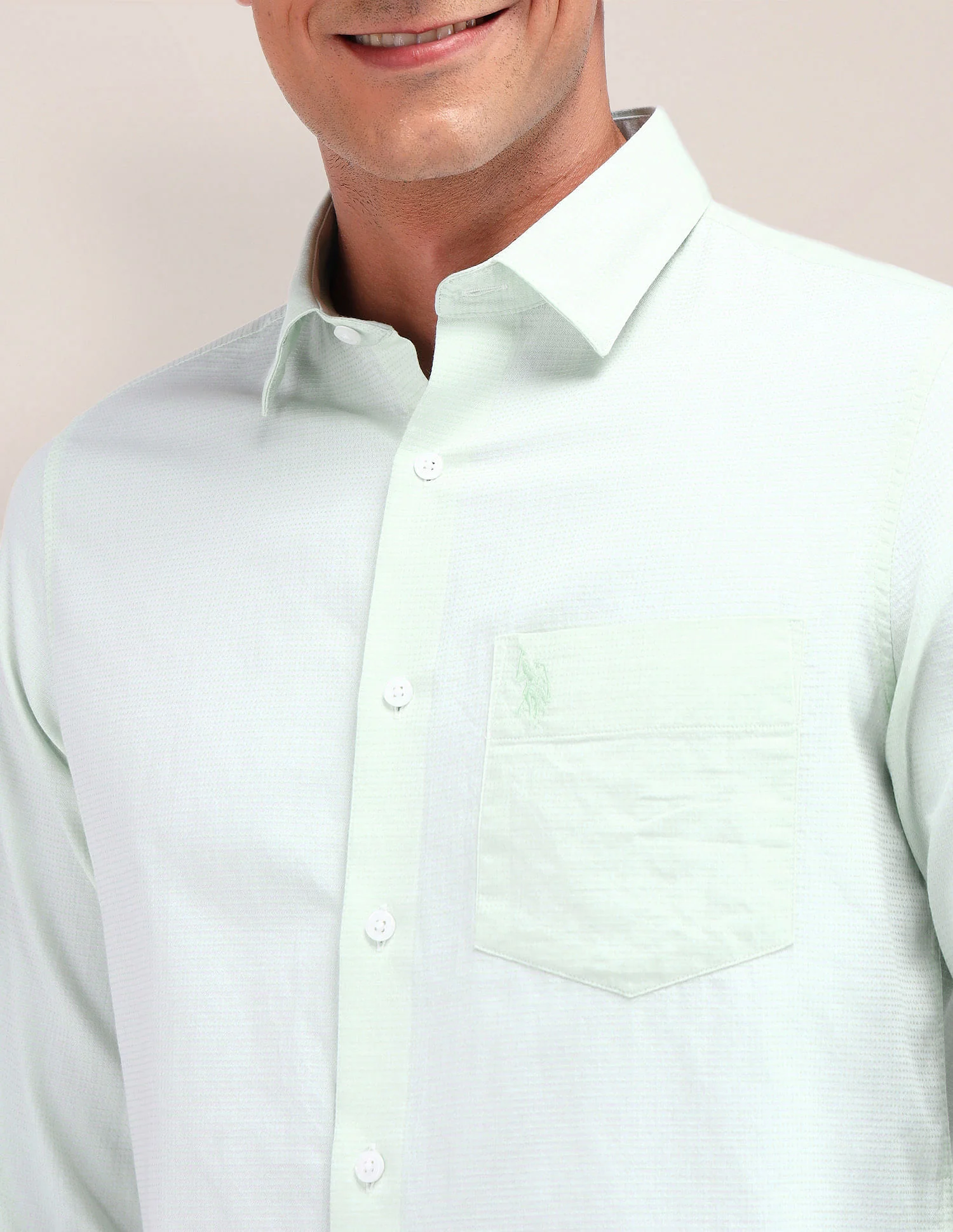 Tailored Fit Pure Cotton Shirt - Image 7