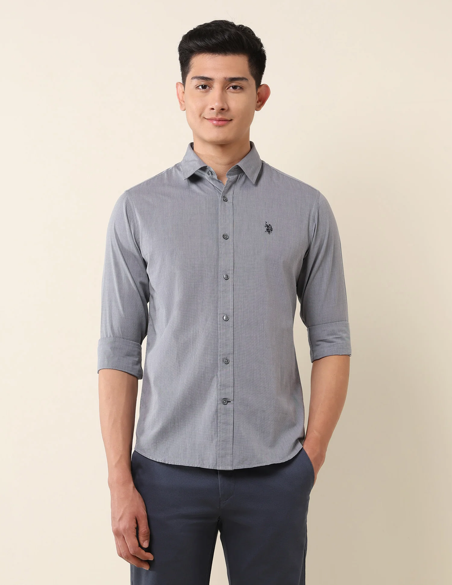 Tailored Fit Pure Cotton Shirt - Image 6