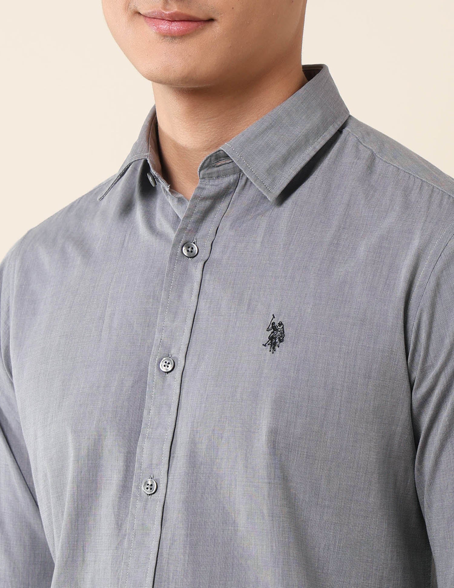 Tailored Fit Pure Cotton Shirt - Image 7