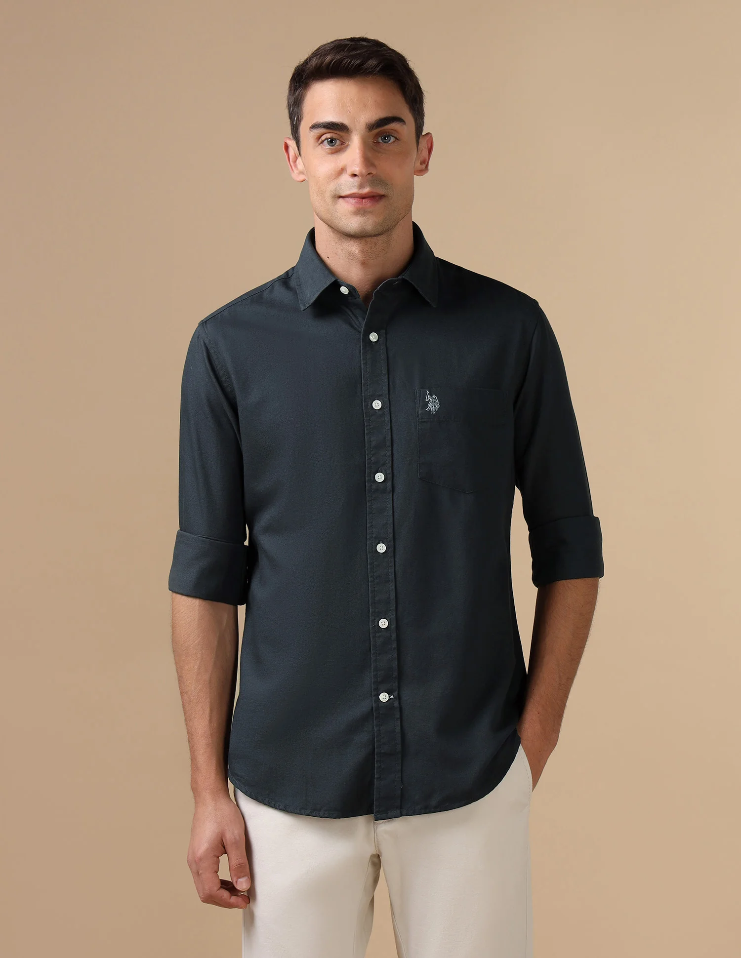Tailored Fit Pure Cotton Shirt - Image 6