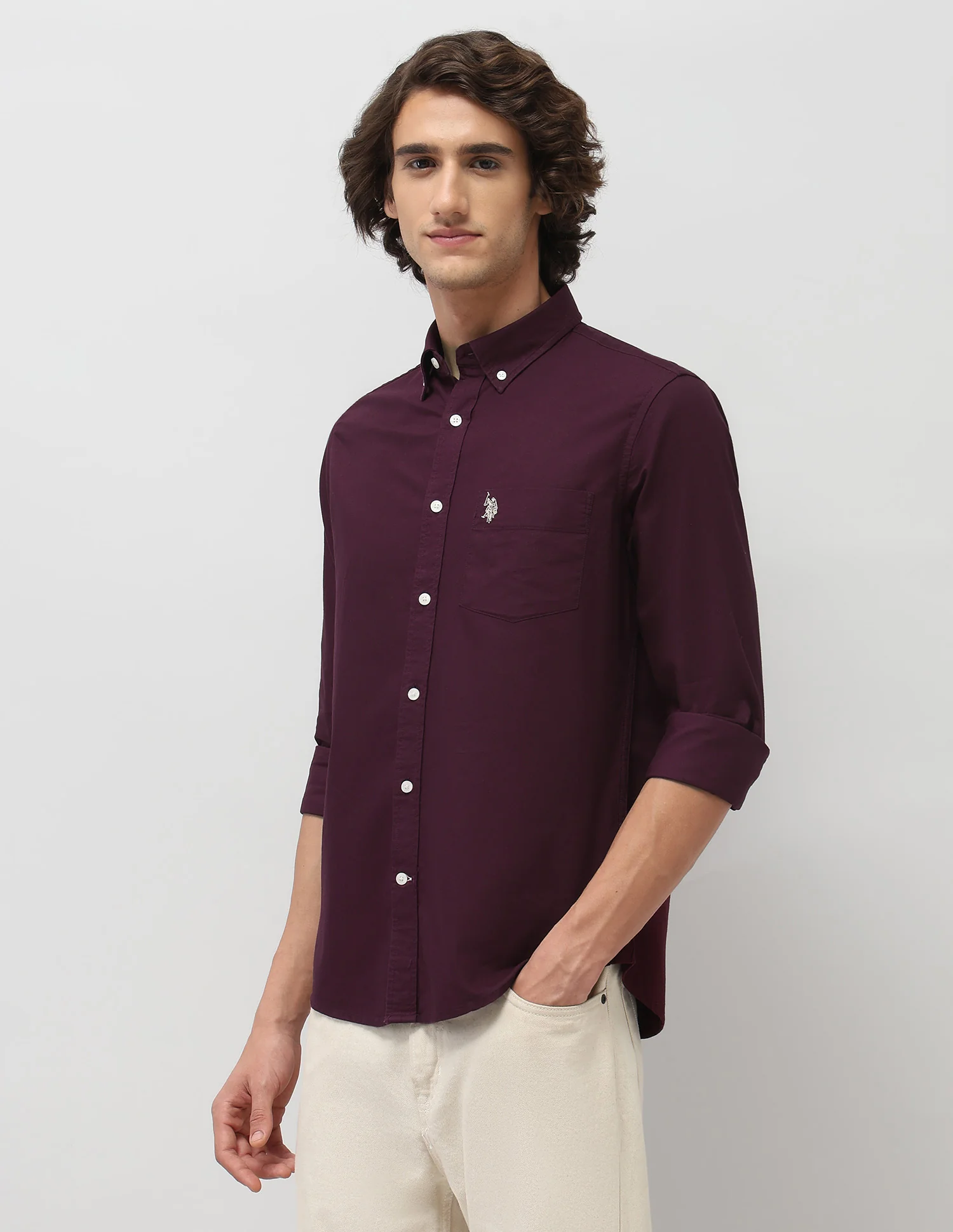 Tailored Fit Pure Cotton Shirt - Image 4