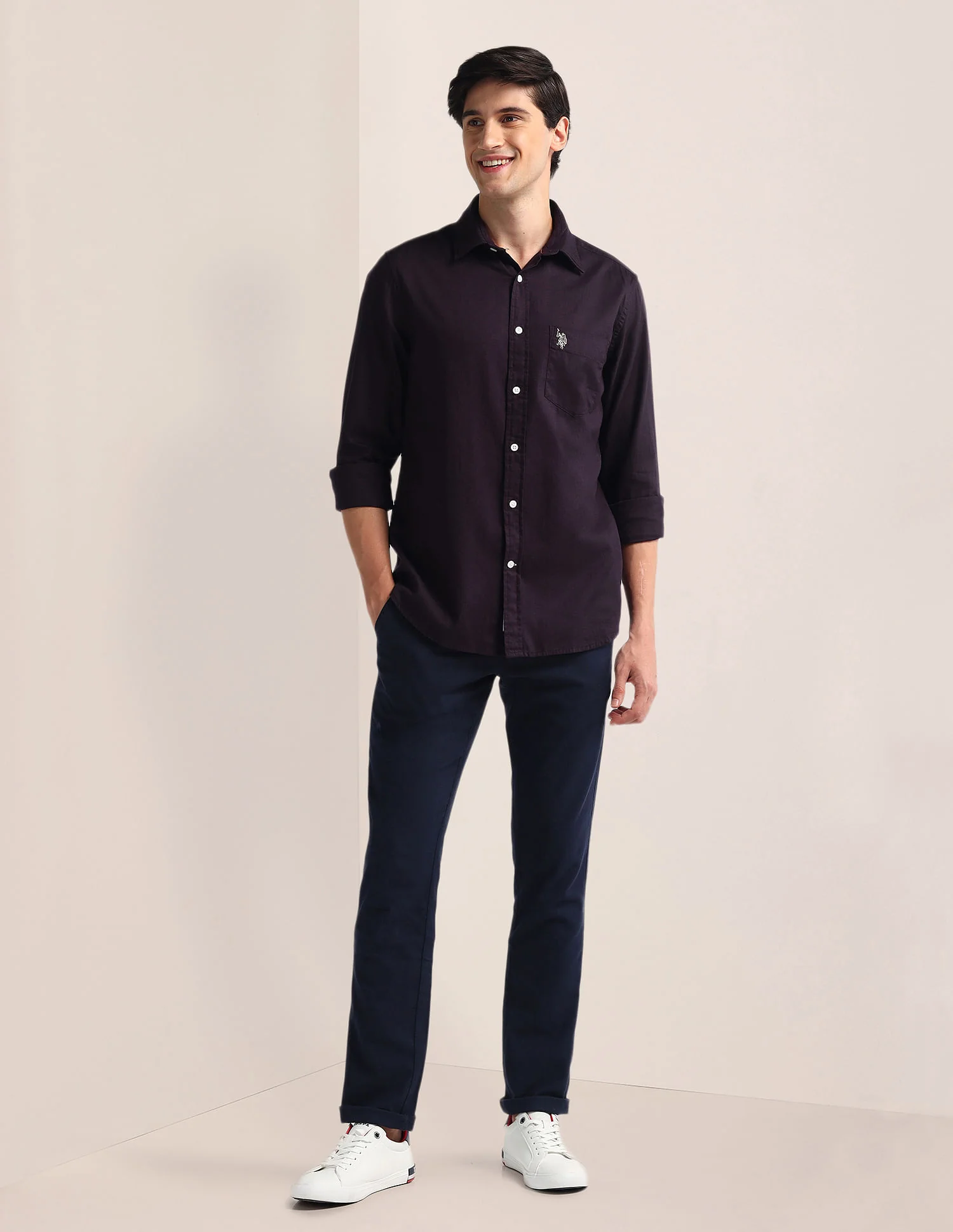 Tailored Fit Pure Cotton Shirt - Image 3