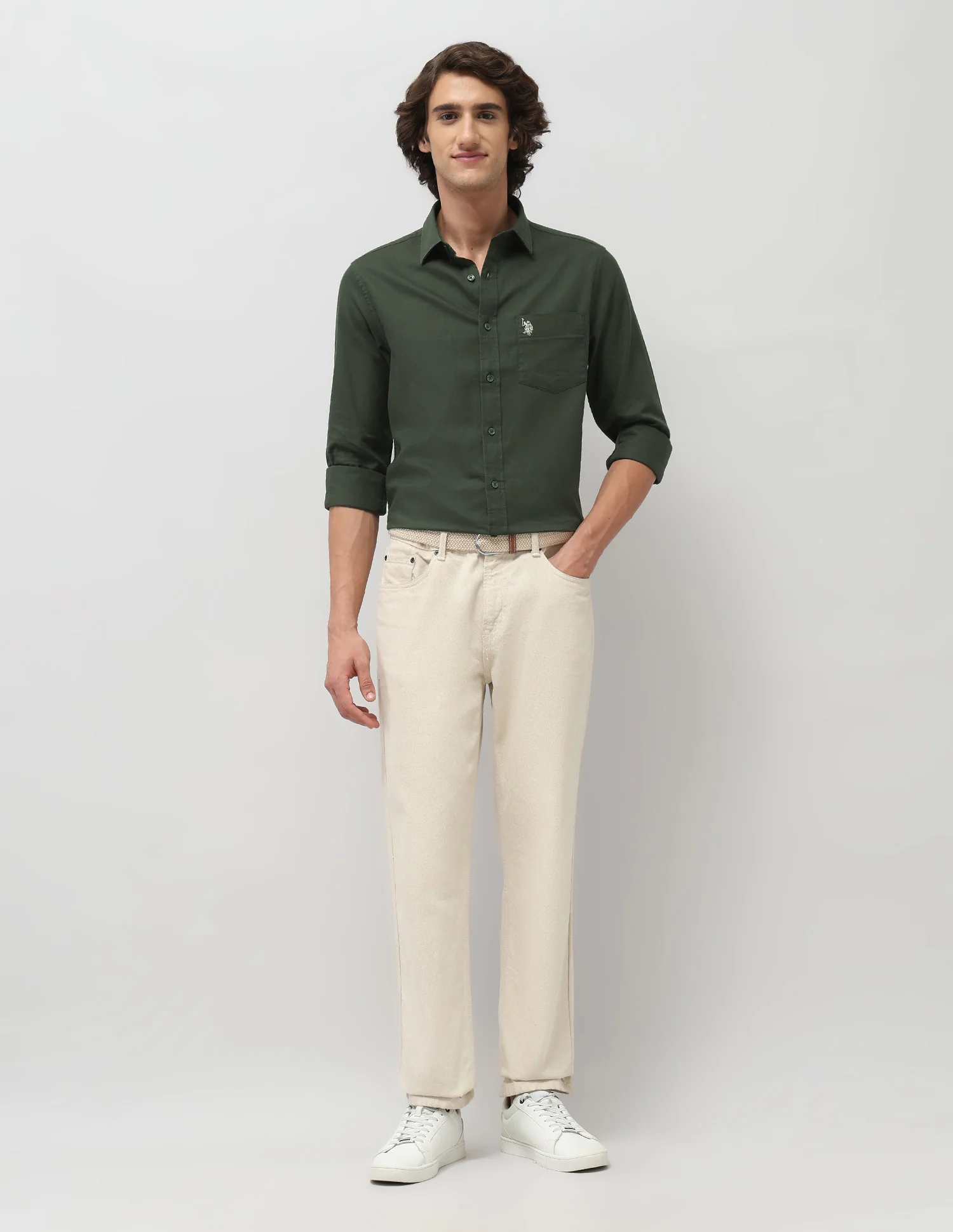 Tailored Fit Pure Cotton Shirt - Image 3