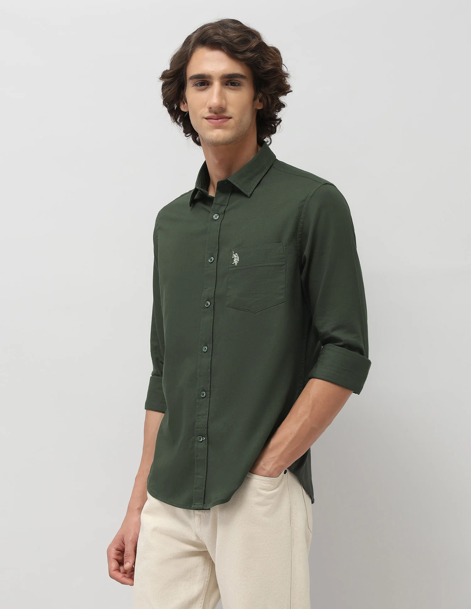 Tailored Fit Pure Cotton Shirt - Image 4