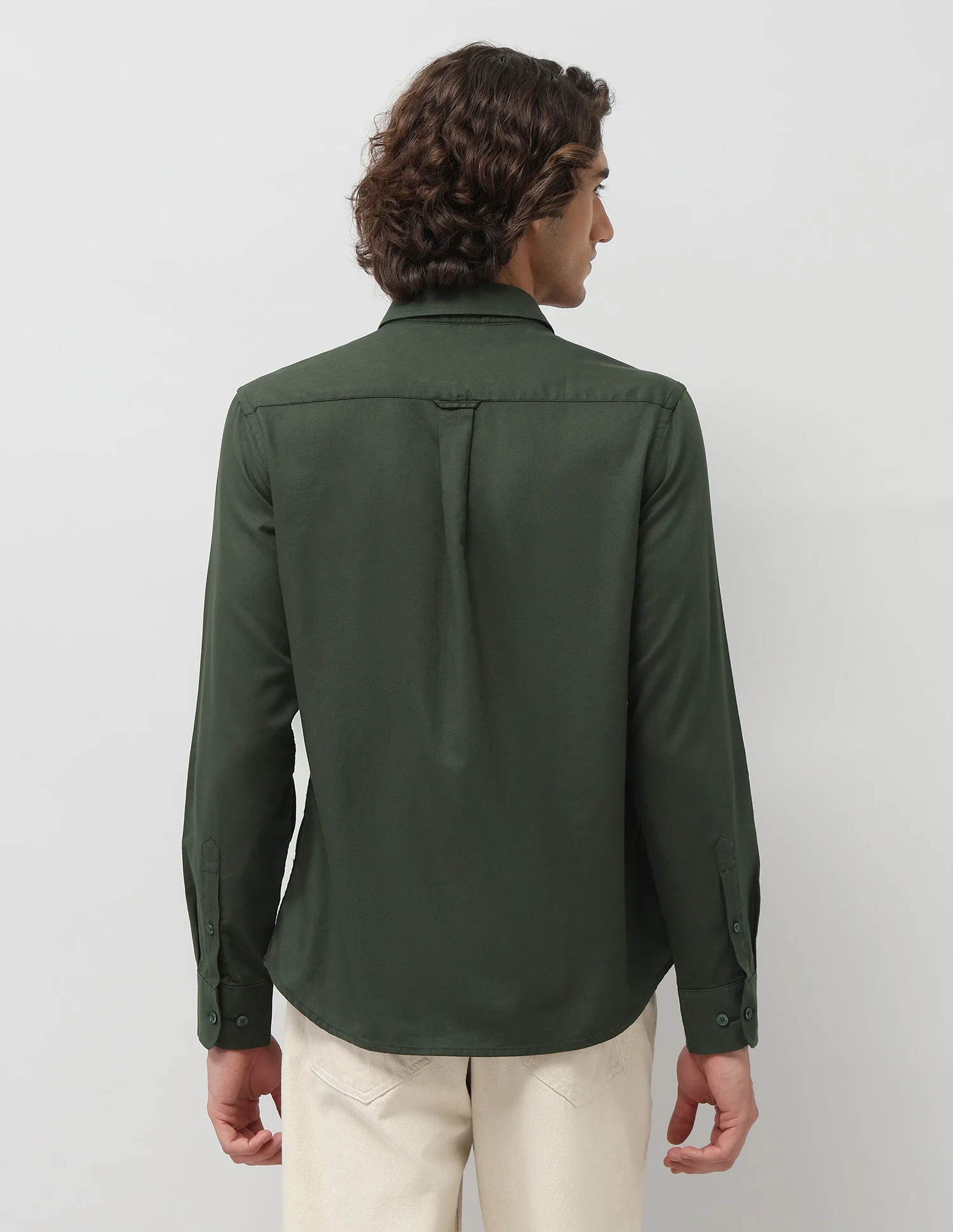 Tailored Fit Pure Cotton Shirt - Image 5