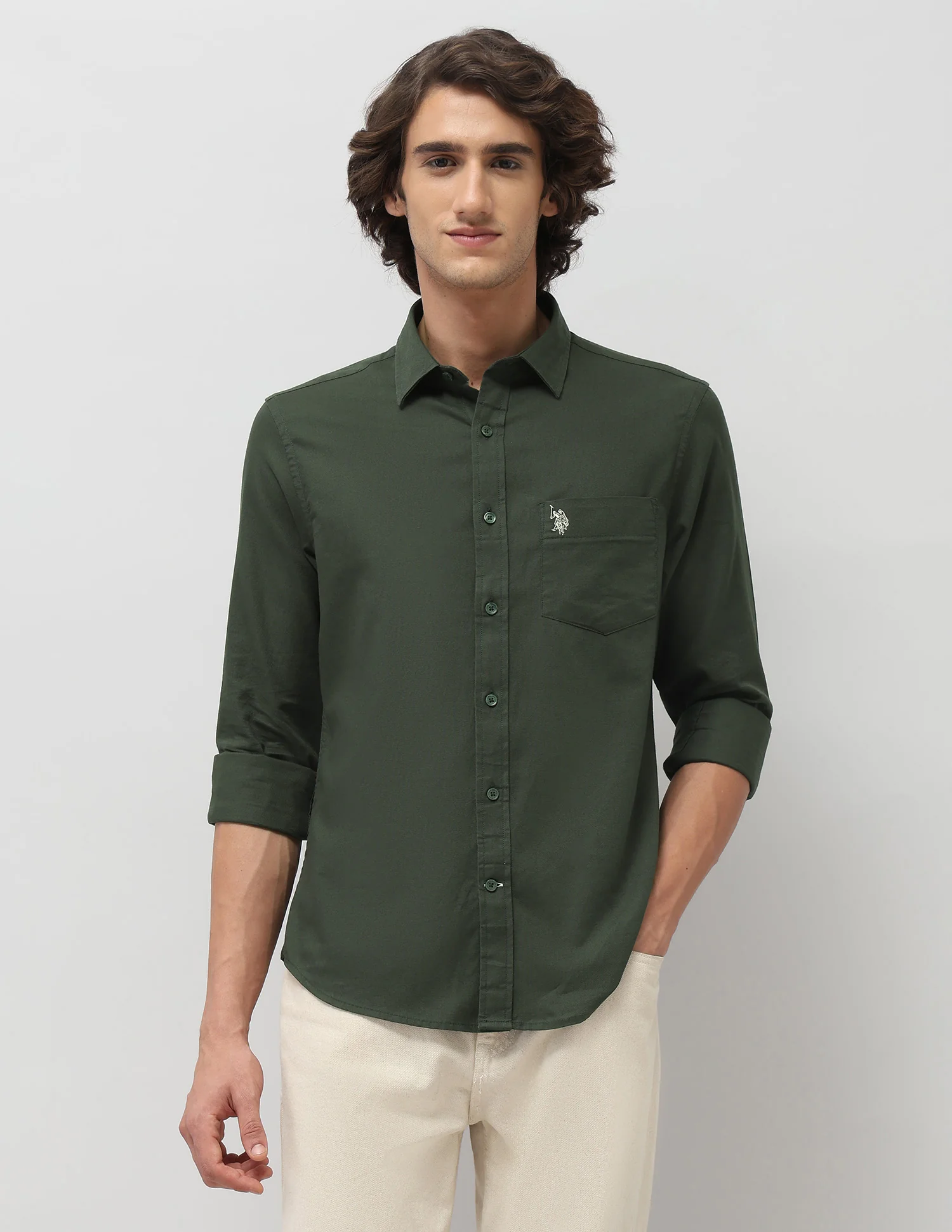 Tailored Fit Pure Cotton Shirt - Image 6