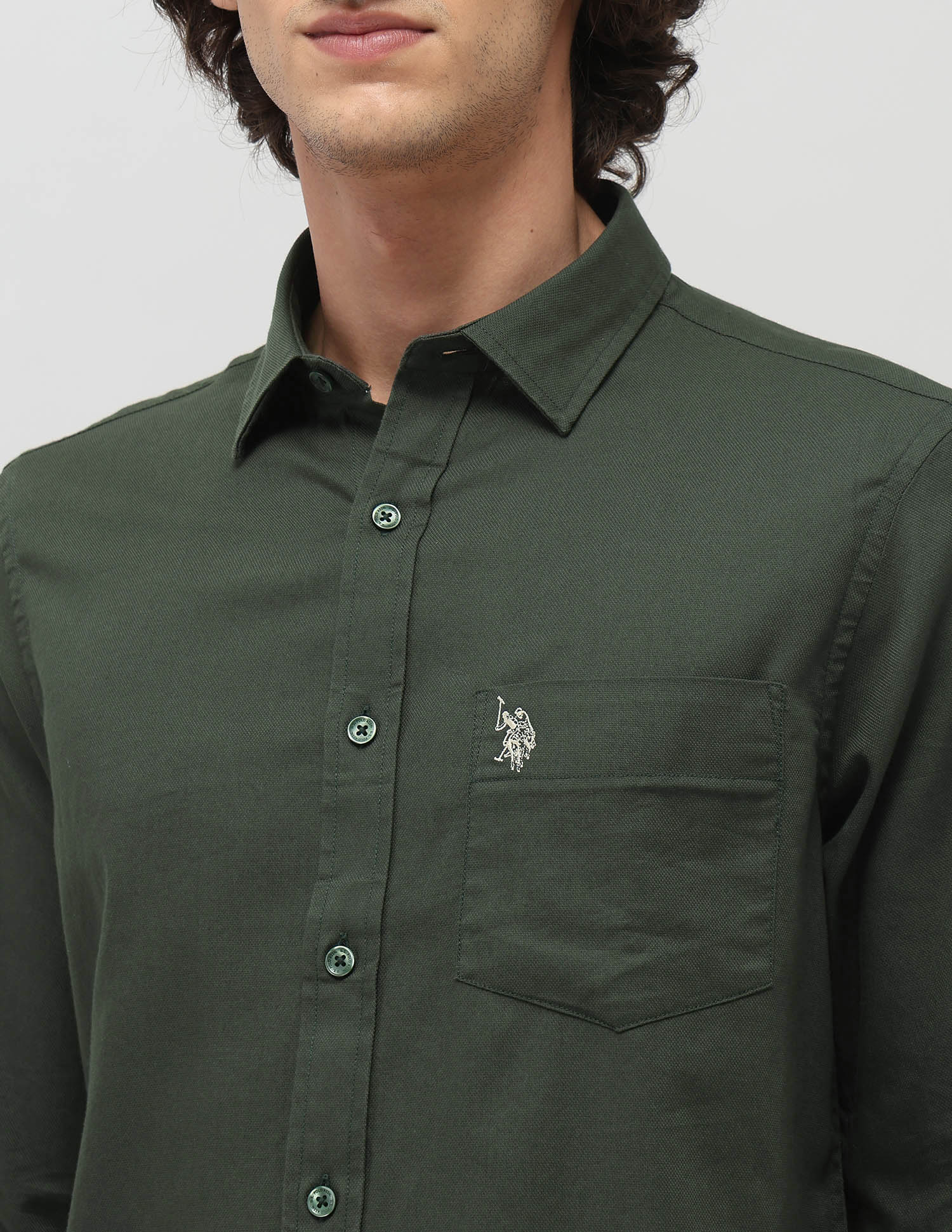 Tailored Fit Pure Cotton Shirt - Image 7