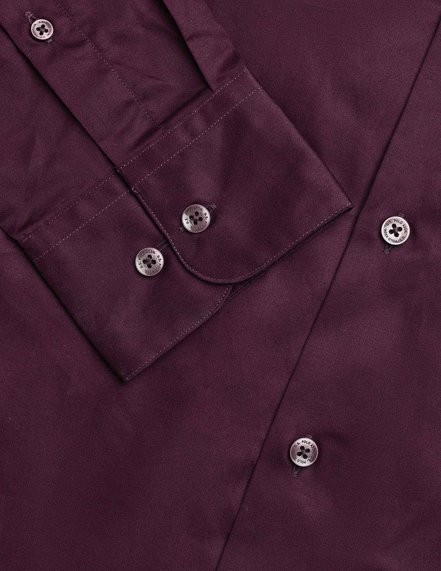 Tailored Fit Satin Pure Cotton Shirt - Image 8