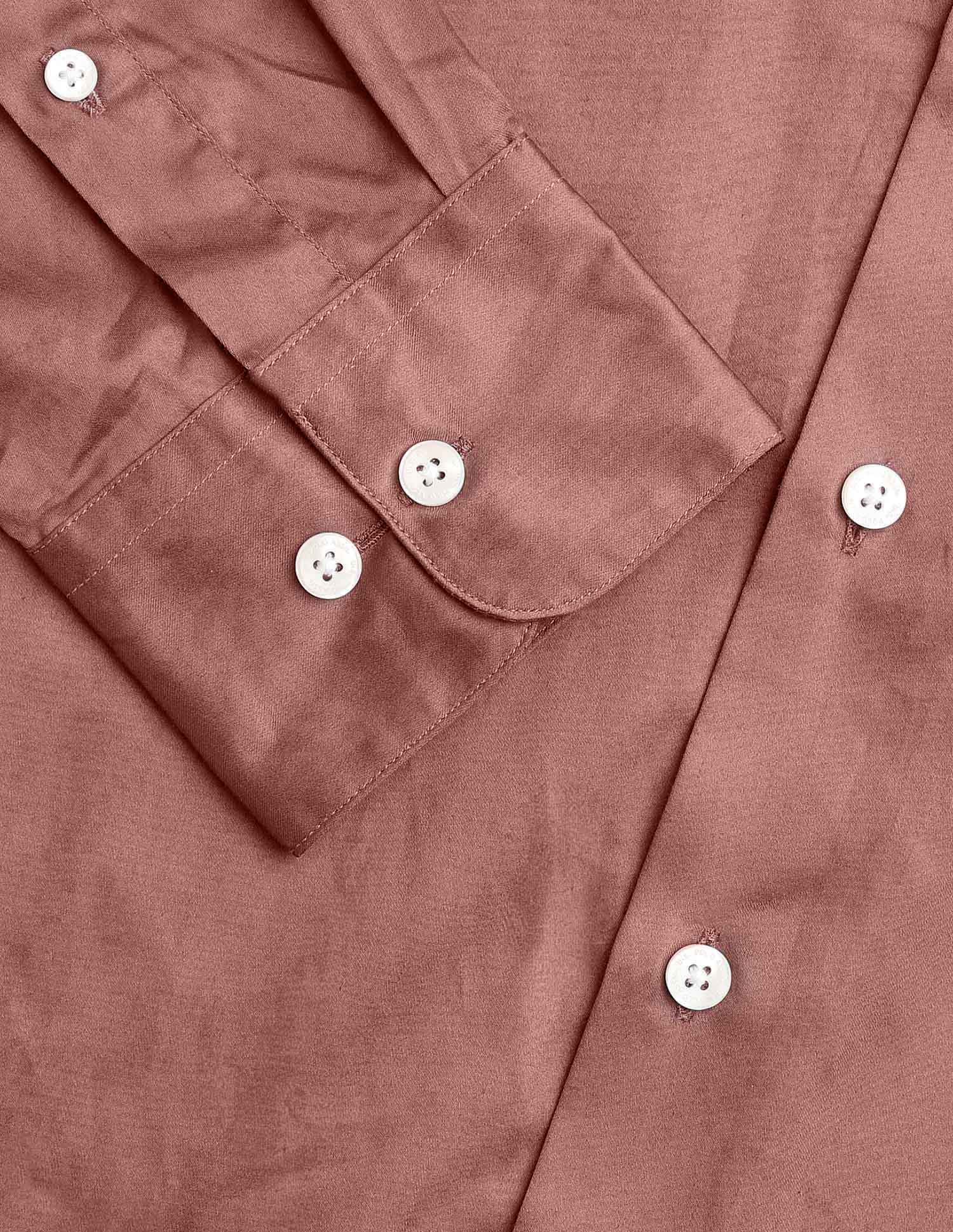 Tailored Fit Satin Pure Cotton Shirt - Image 8