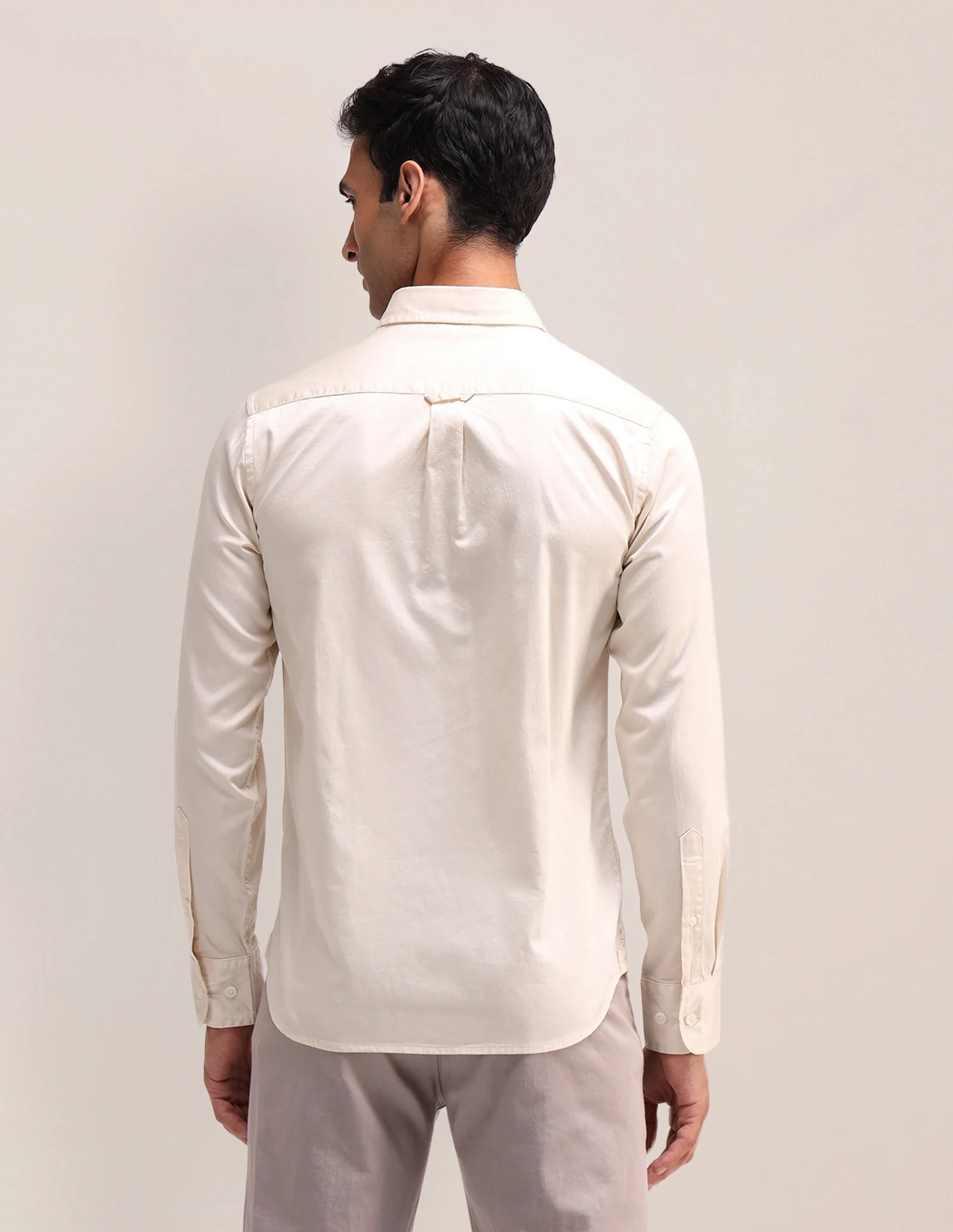 Tailored Fit Satin Shirt - Image 5