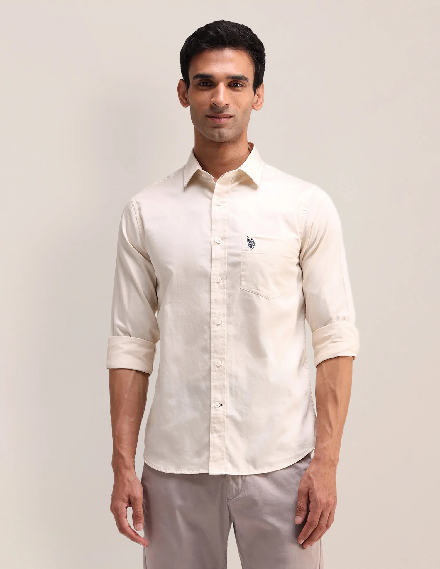 Tailored Fit Satin Shirt - Image 6