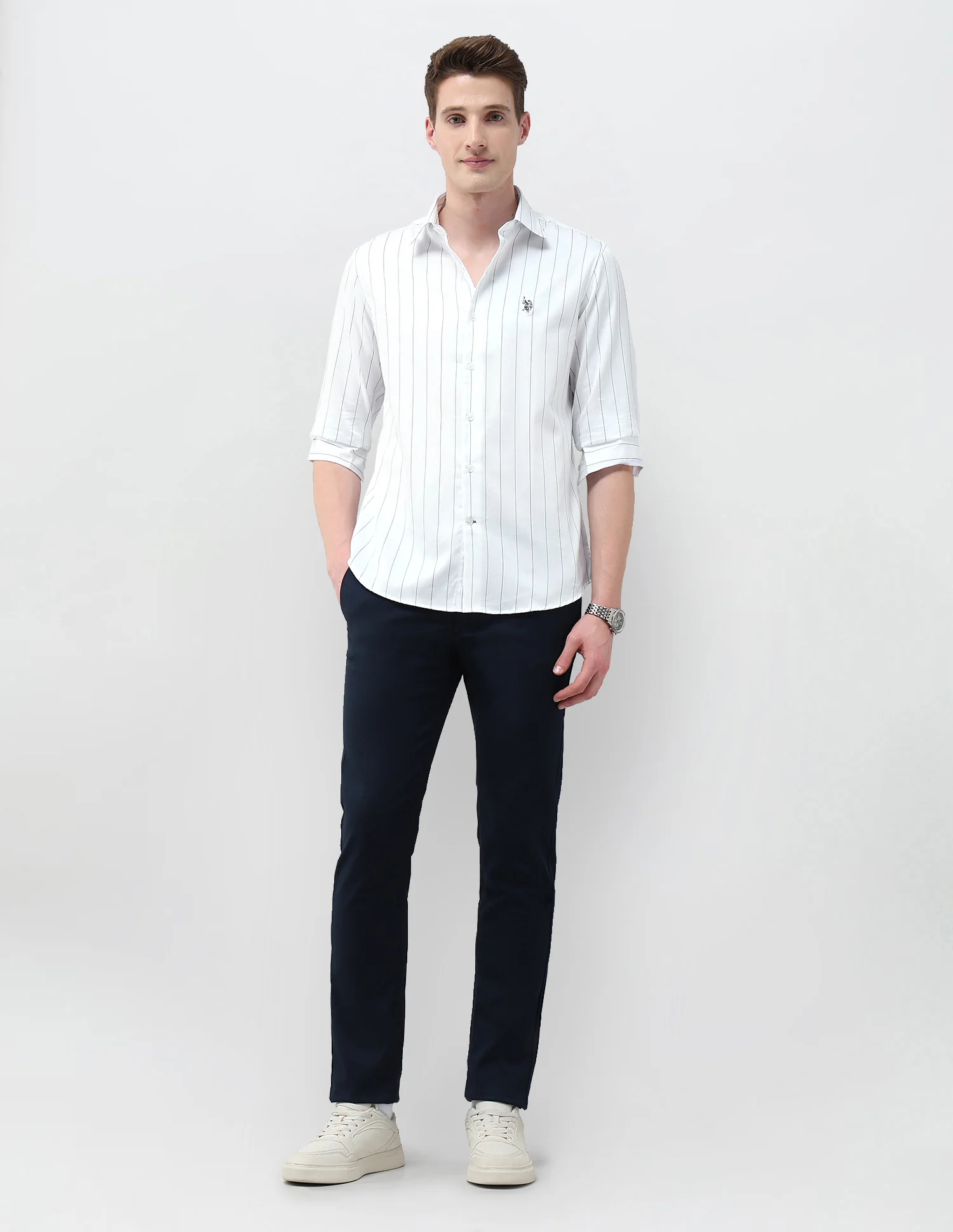 Tailored Fit Satin Shirt - Image 3
