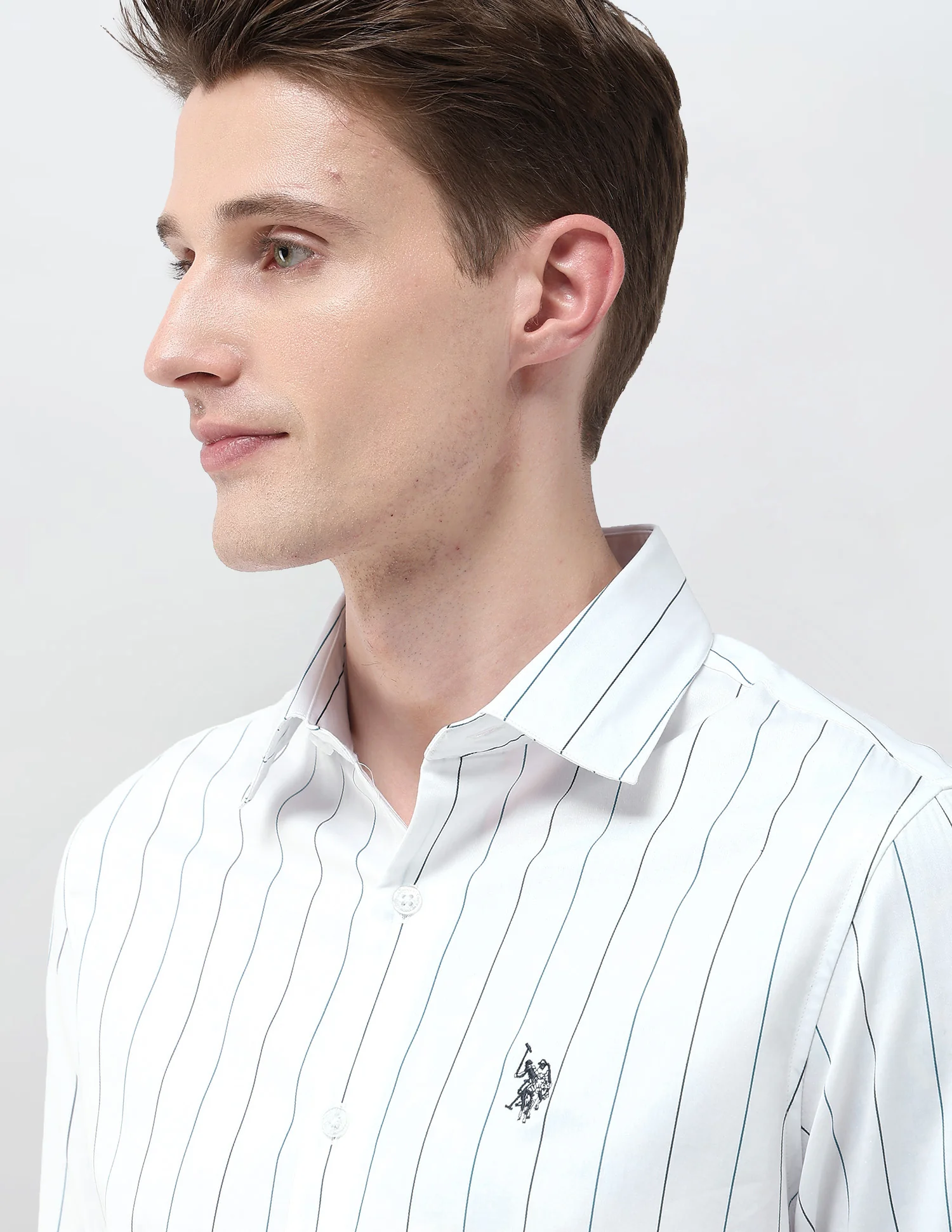 Tailored Fit Satin Shirt - Image 7