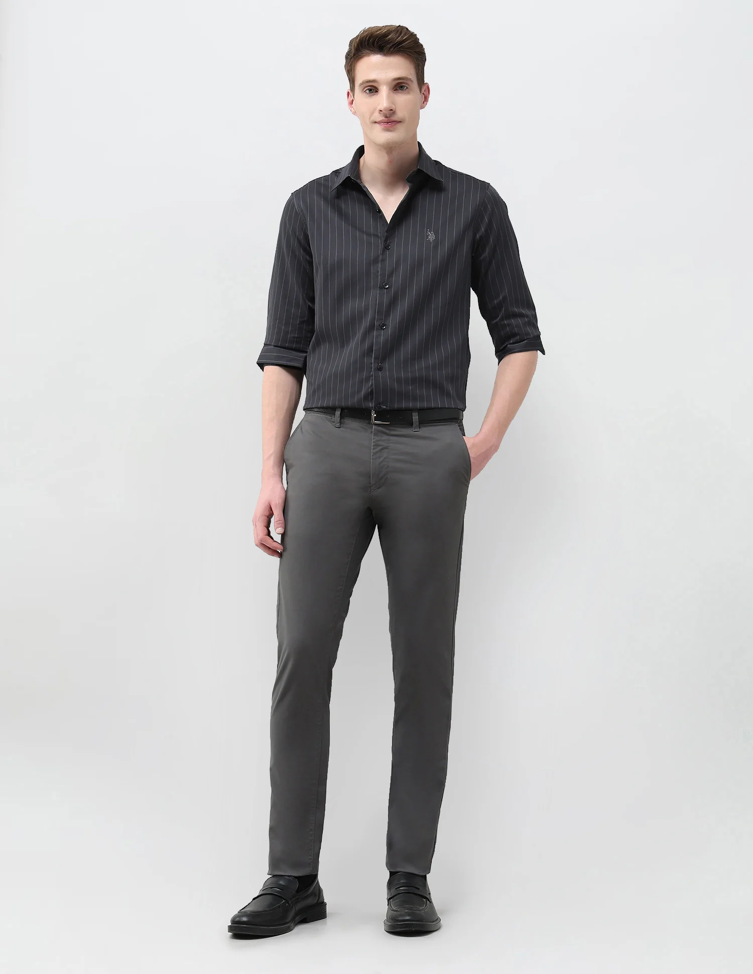 Tailored Fit Satin Shirt - Image 3