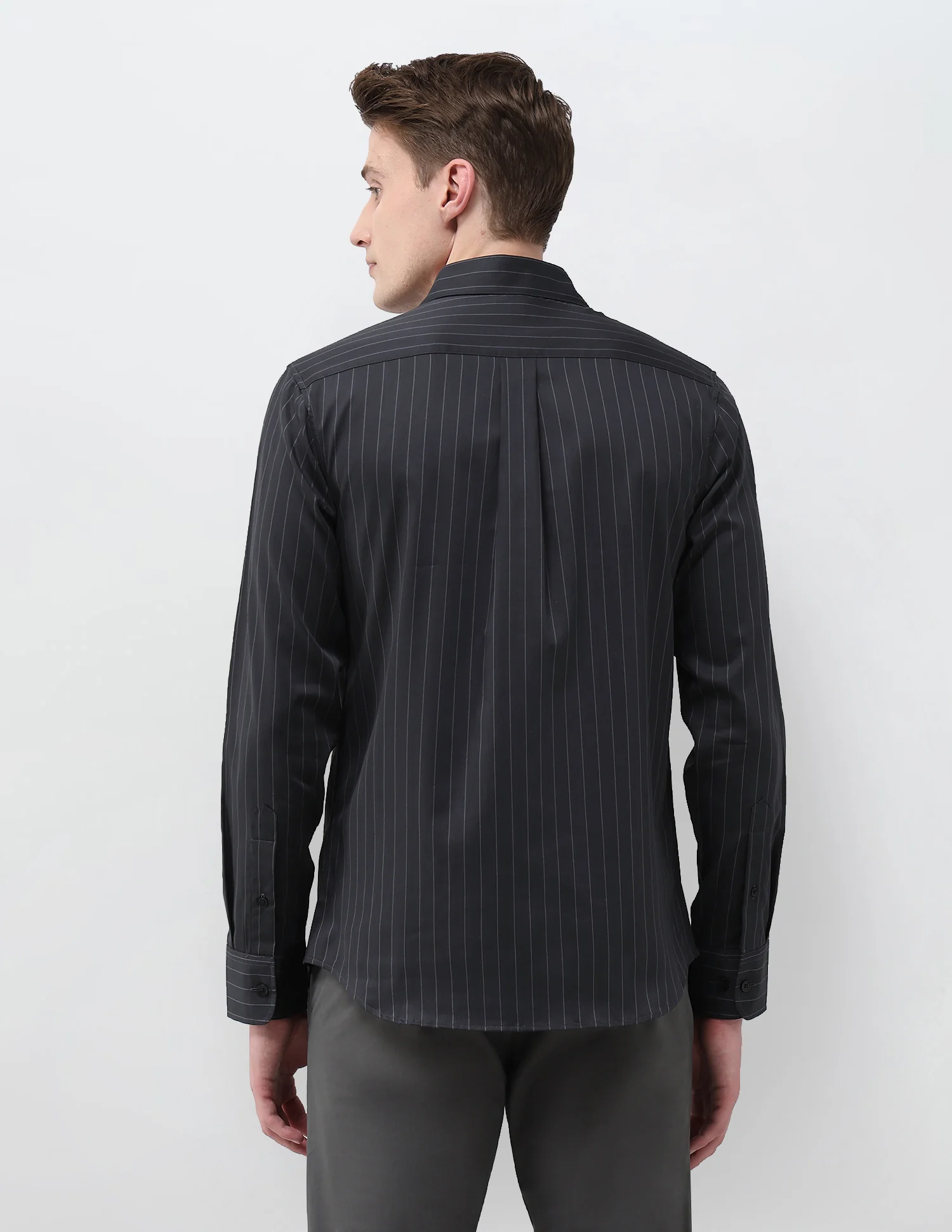 Tailored Fit Satin Shirt - Image 5
