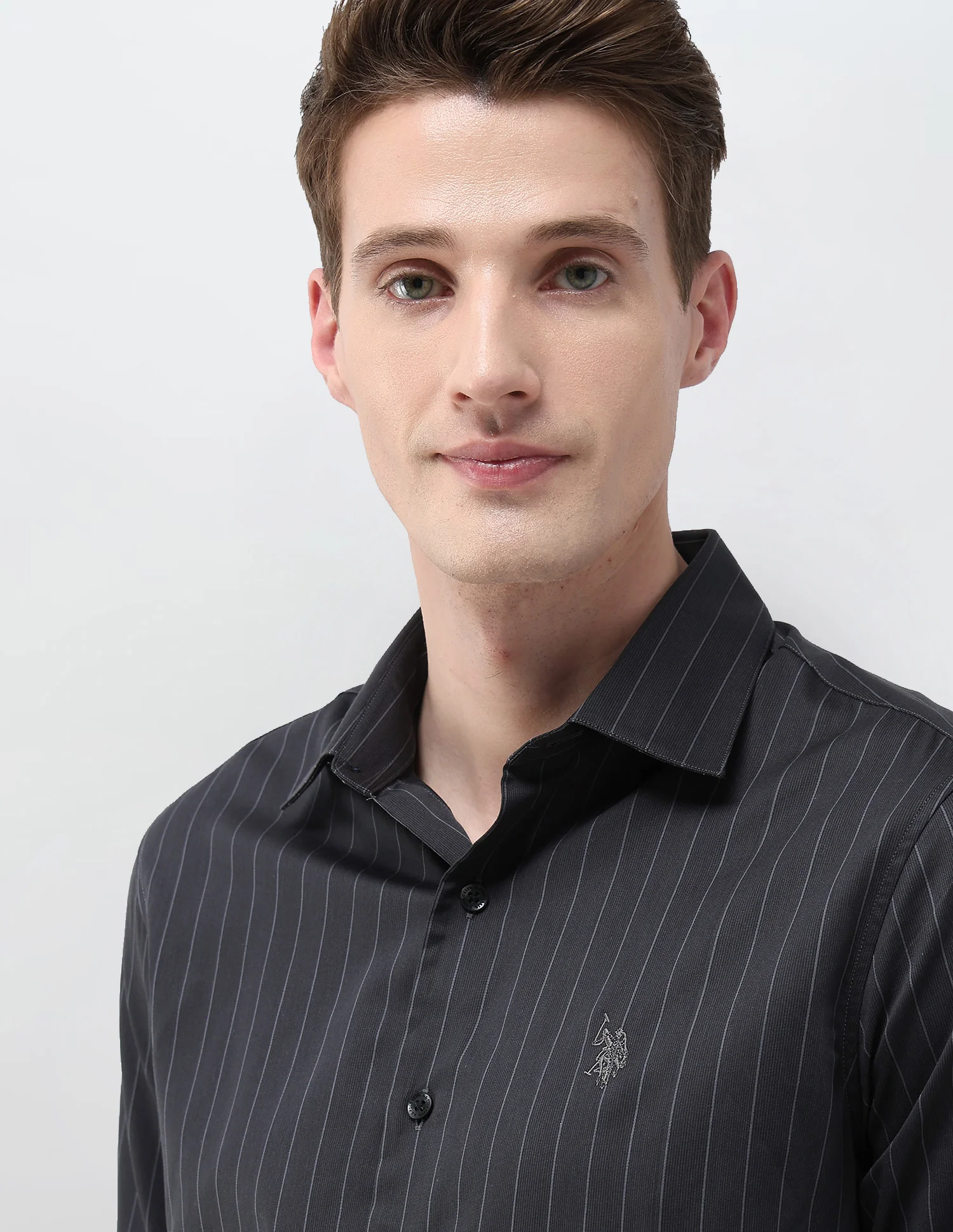 Tailored Fit Satin Shirt - Image 7