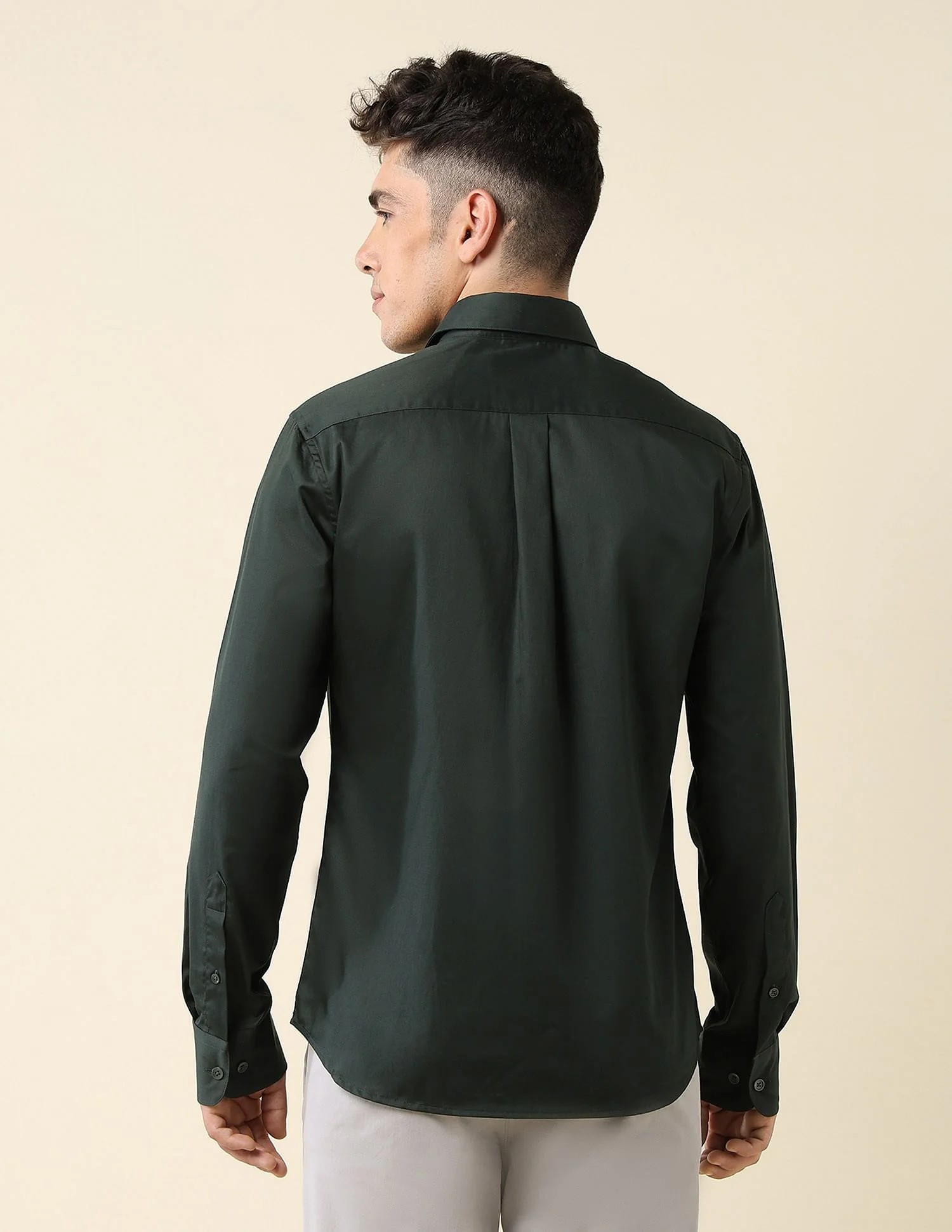 Tailored Fit Satin Shirt - Image 5