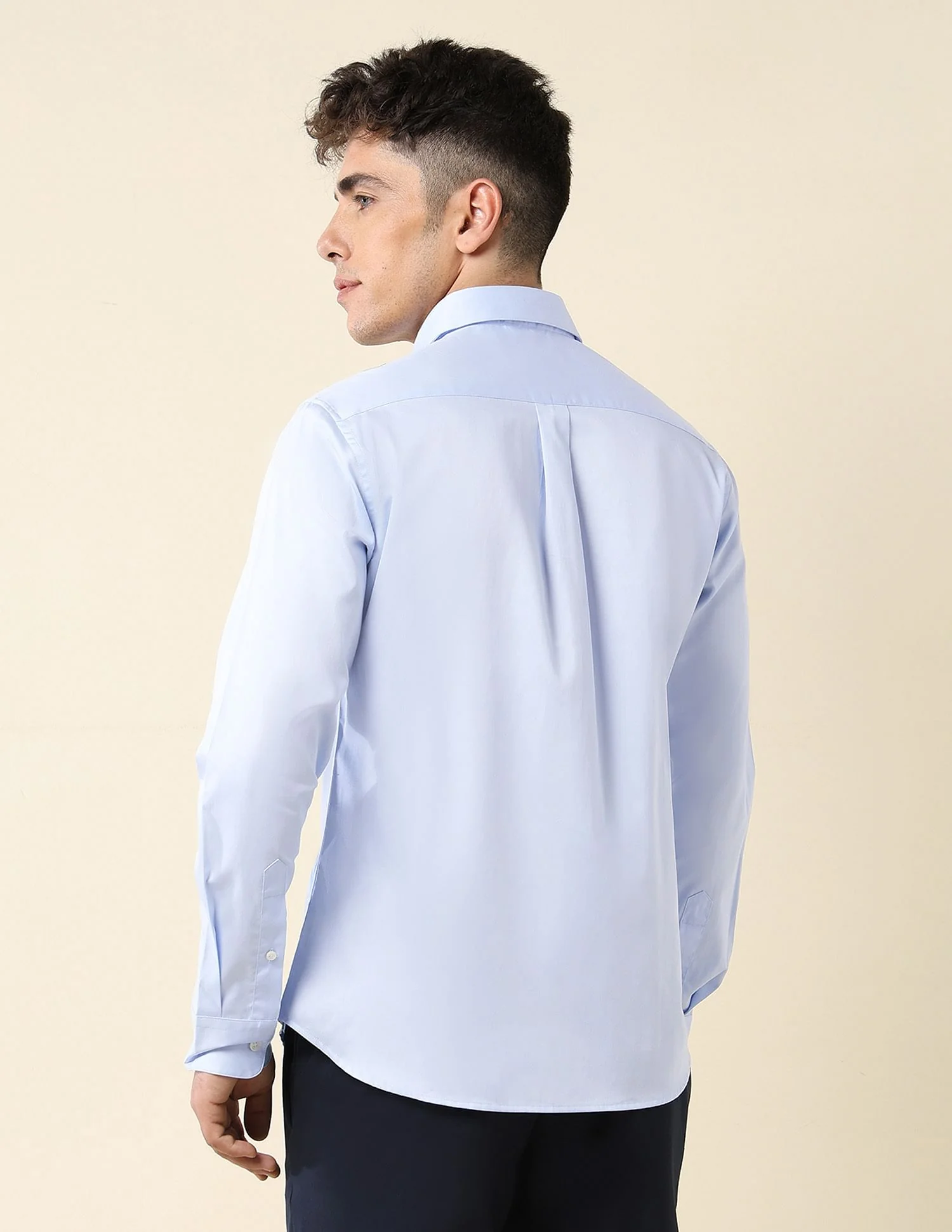 Tailored Fit Satin Shirt - Image 5