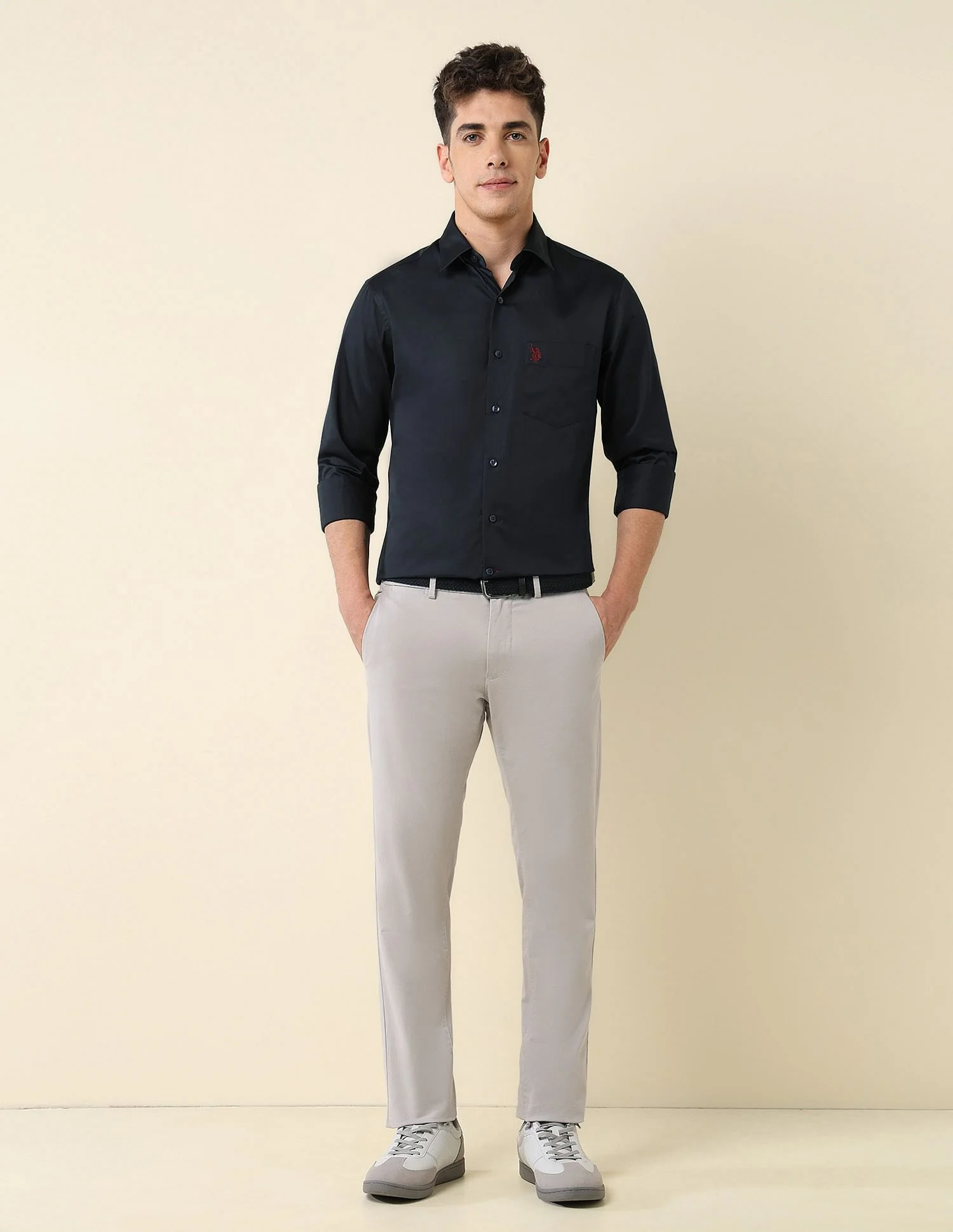 Tailored Fit Satin Shirt - Image 3