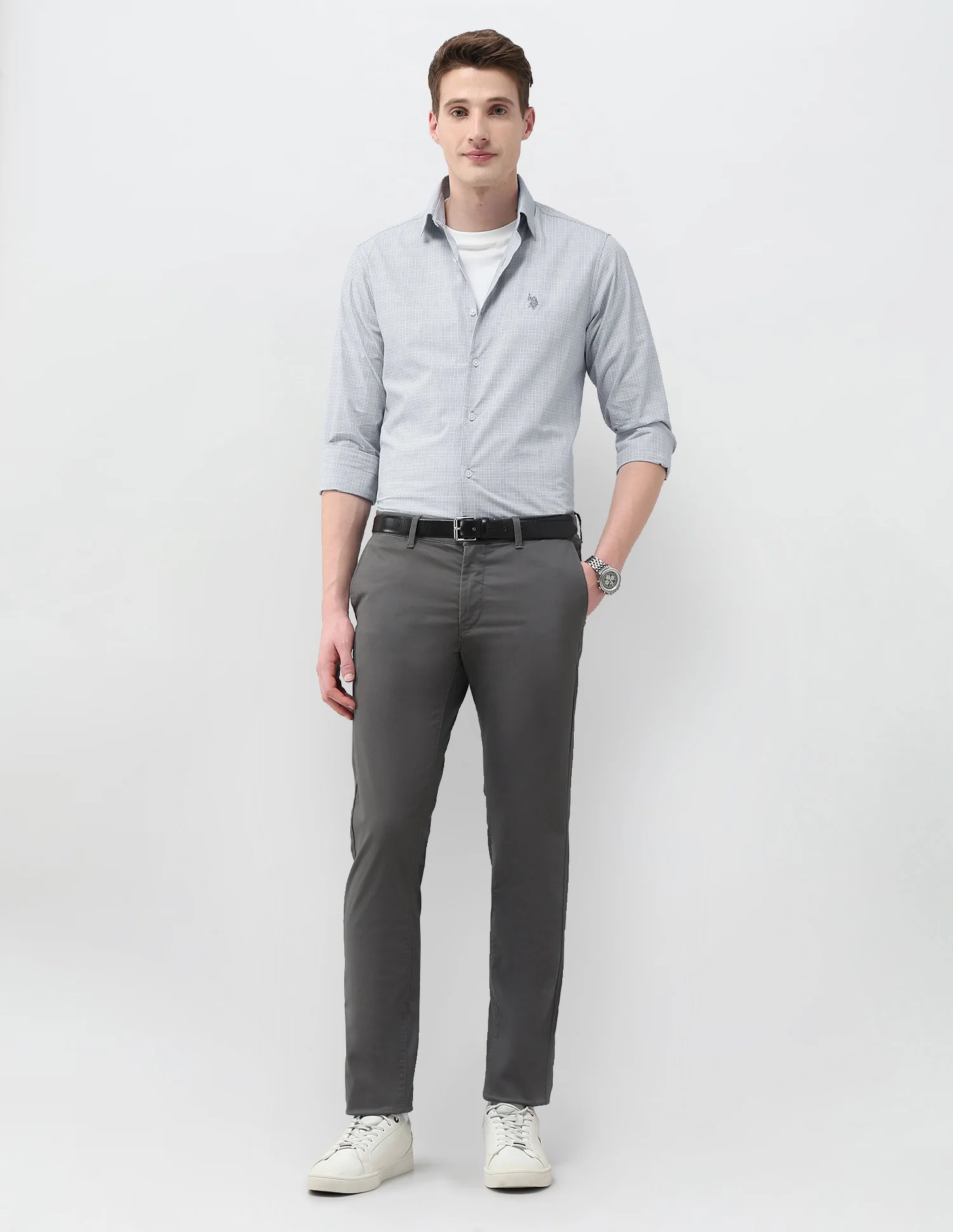 Tailored Fit Satin Shirt - Image 3