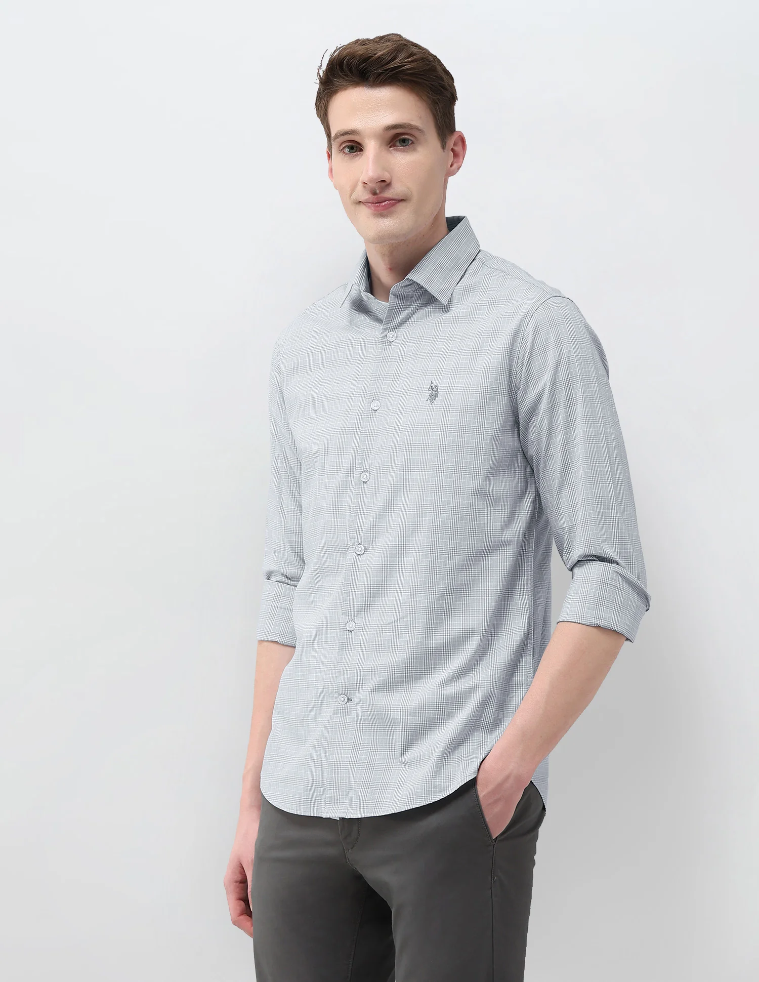 Tailored Fit Satin Shirt - Image 4