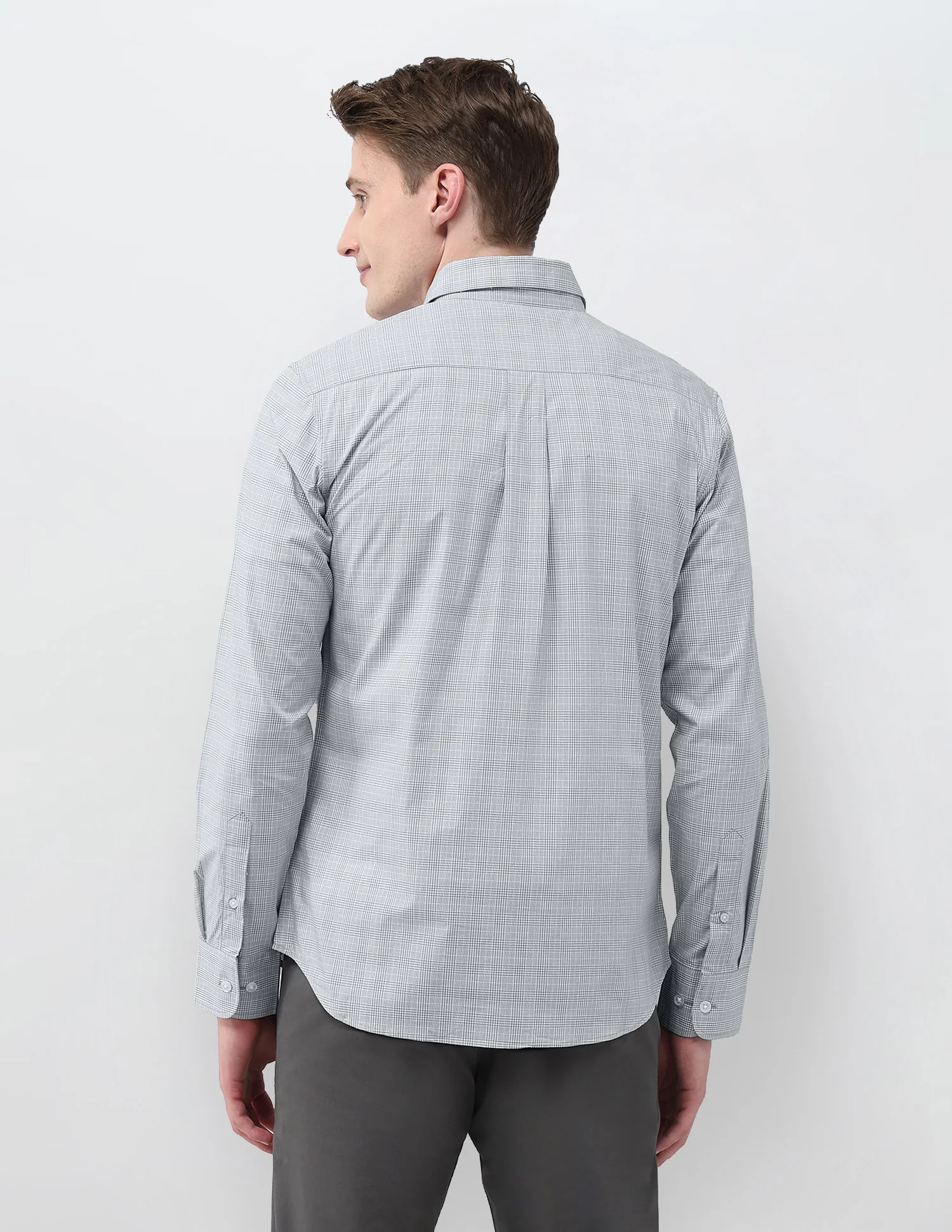 Tailored Fit Satin Shirt - Image 5
